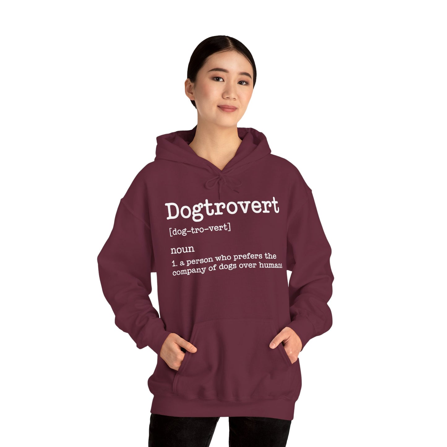 Dogtrovert Definition, Funny Dog Hoodie For Men Women