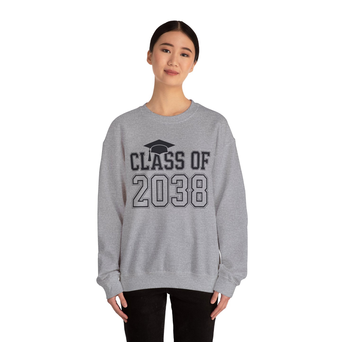 Class of 2038 Grow With Me Funny Kindergarten Back To School Sweatshirt