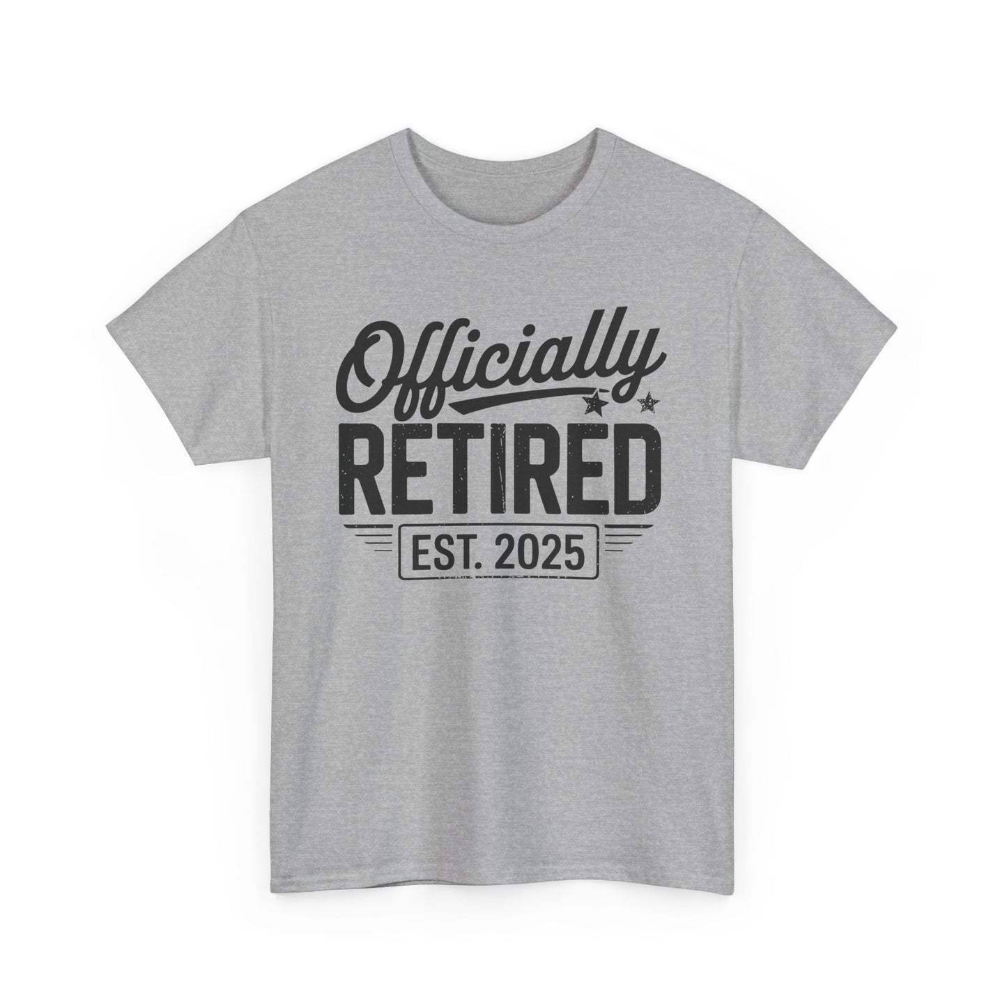 Funny Retirement 2025 Officially Retired Vintage Humor T-Shirt