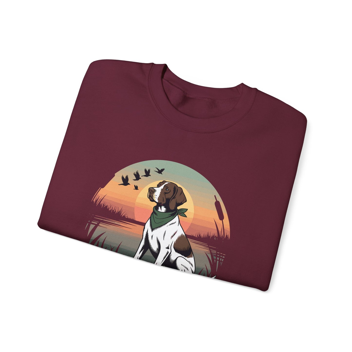 Local Boy Hunting Dog Vintage Sunset Hunting Season Sweatshirt