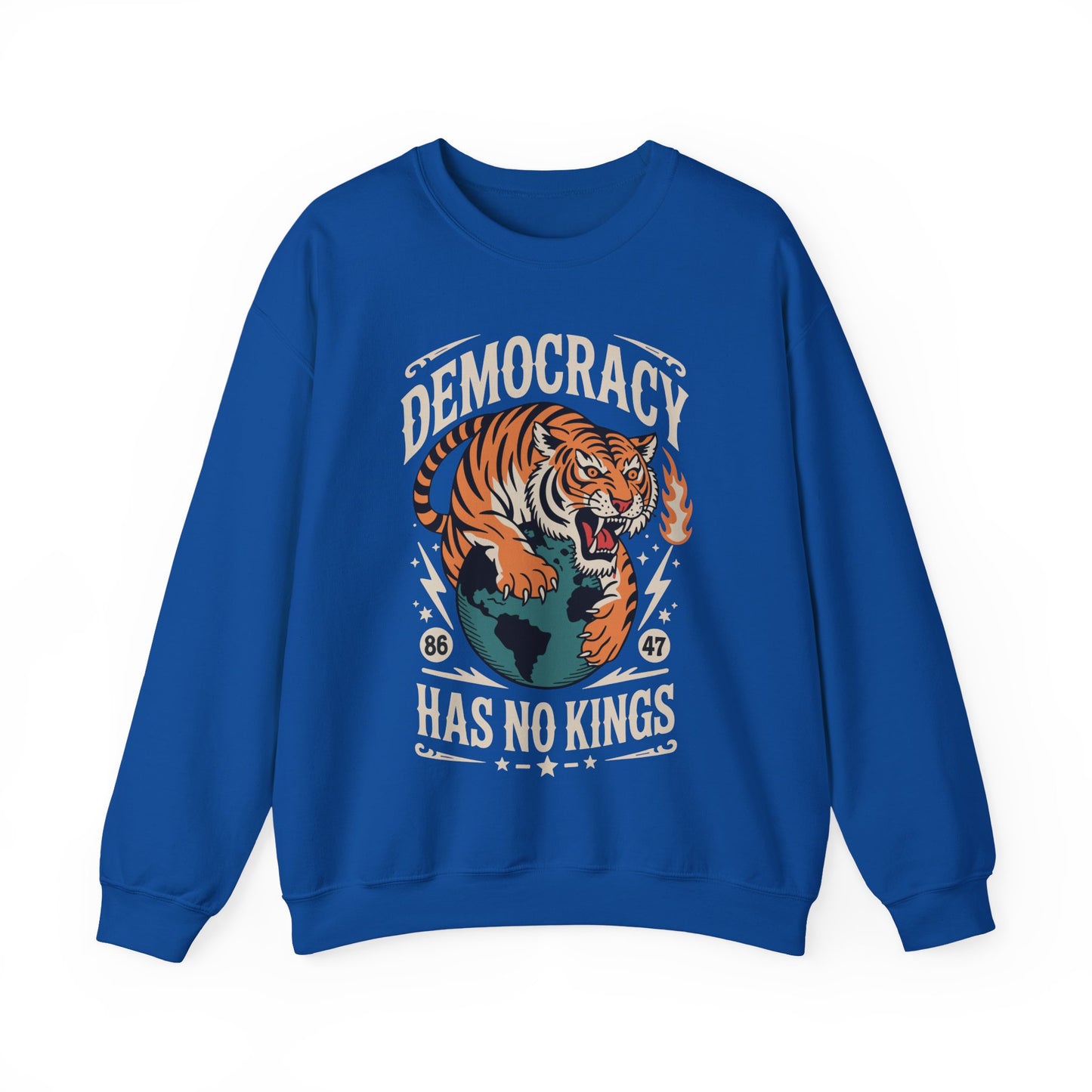 Democracy Has No King 8647 Anti Trump America Social Justice Sweatshirt