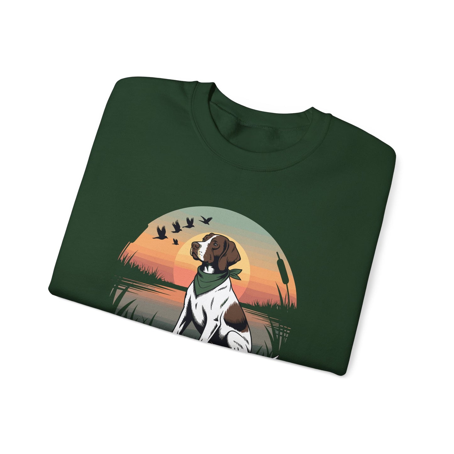 Local Boy Hunting Dog Vintage Sunset Hunting Season Sweatshirt