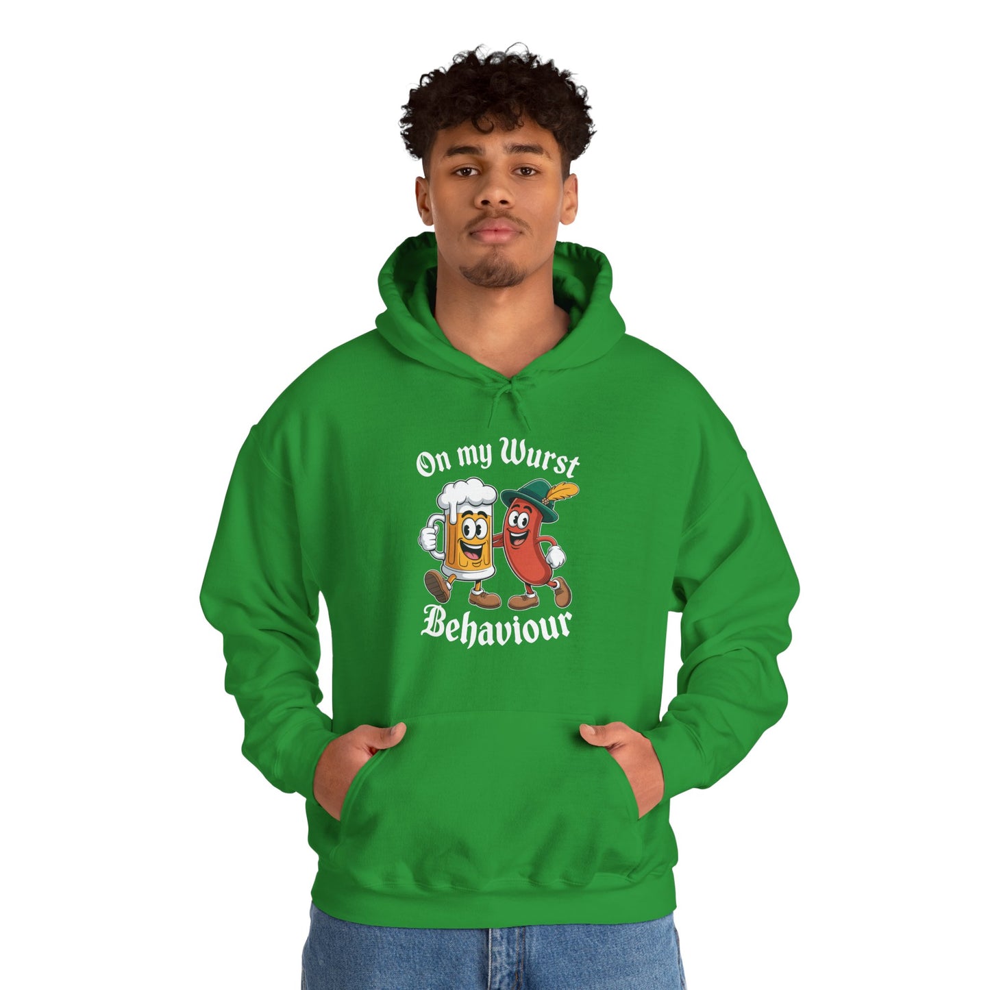Oktoberfest On My Wurst Behaviour German Beer Sausage Adults Hoodie