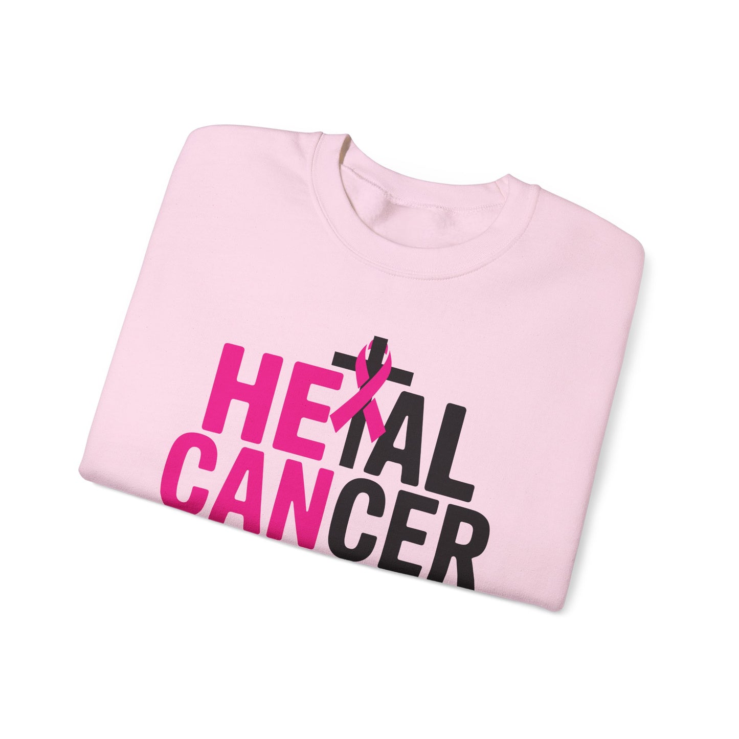 Heal Cancer Believe God Christian Breast Cancer Awareness Sweatshirt
