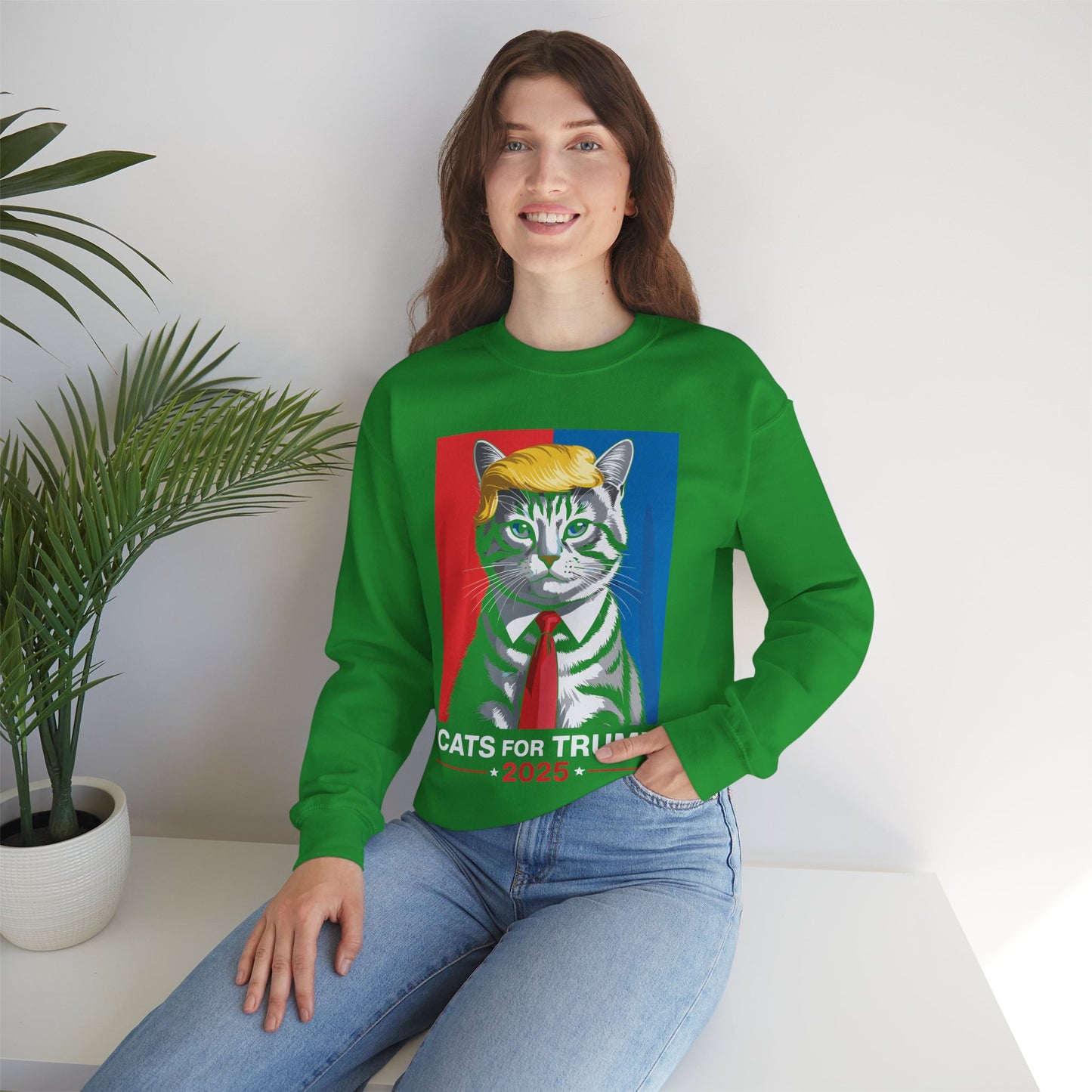 Cats For Trump 2025 Funny Tee For Vance Trump Sweatshirt