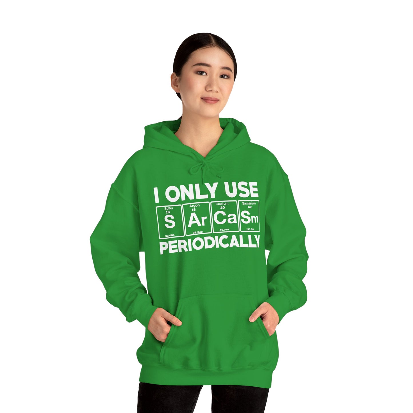 Sarcasm Periodic Table Element Weird Science Joke Gift Hoodie