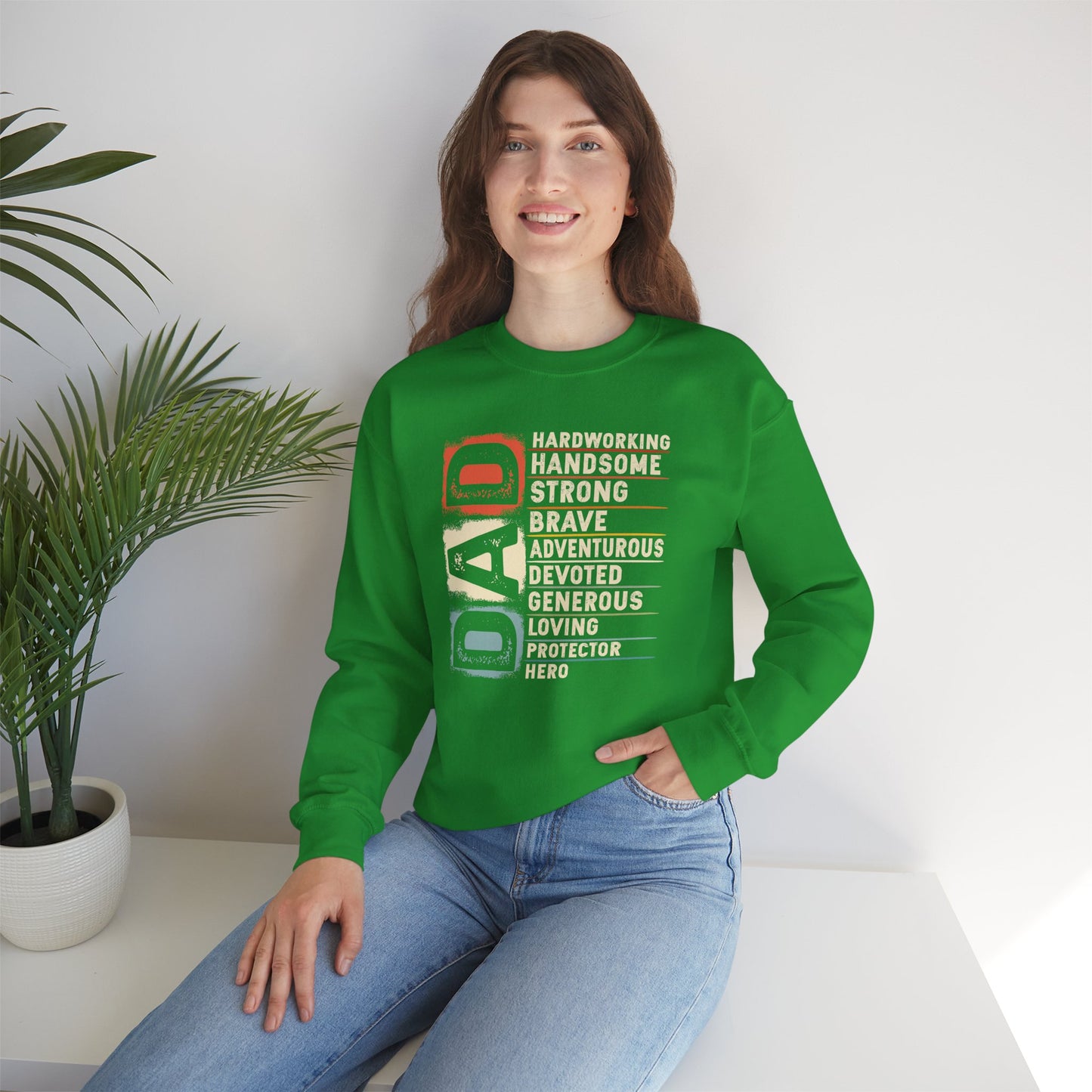 Vintage Funny Definition of Dad Retro Meme Joke Father's Day Sweatshirt