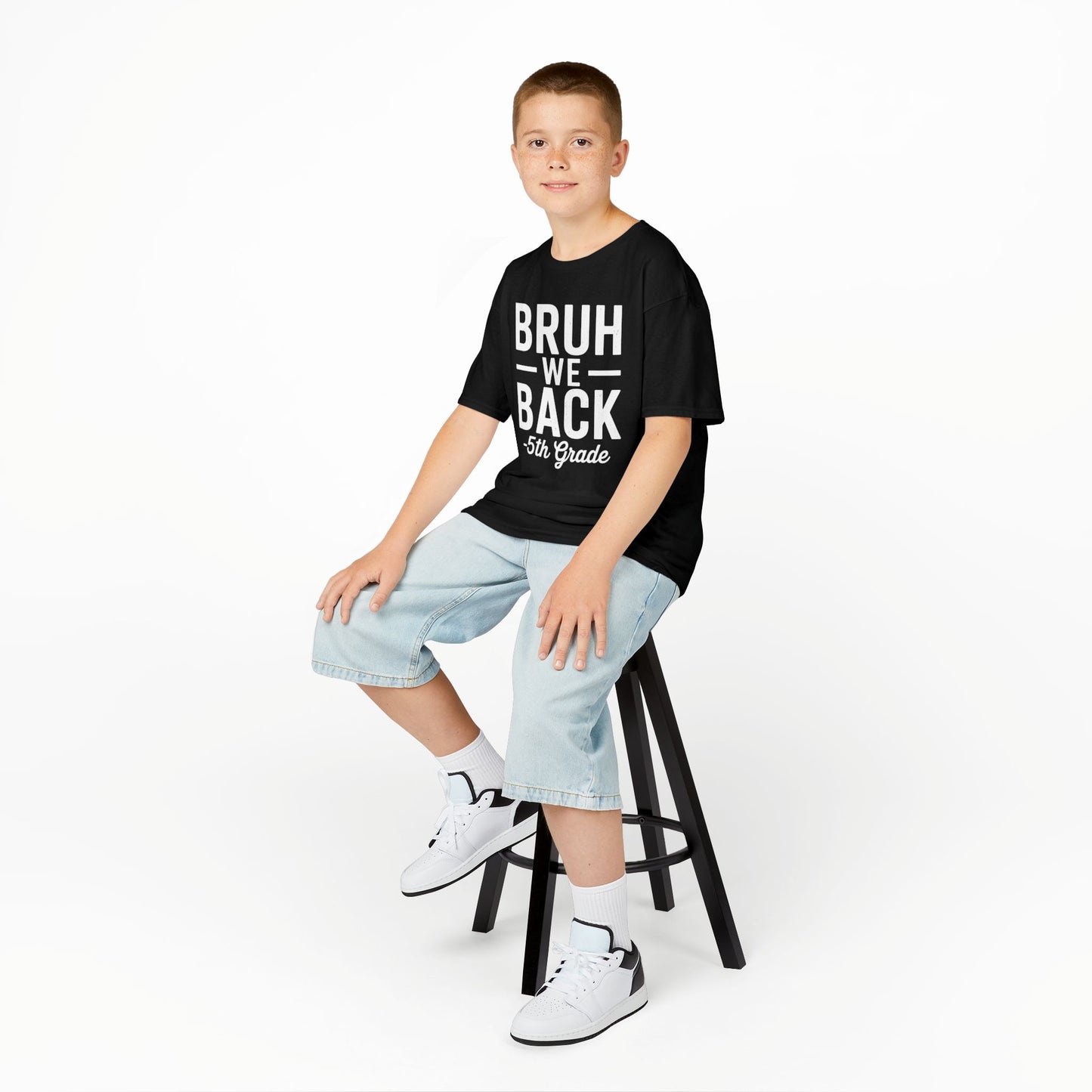 Bruh We Back 5th Grade First Day Of School Back To School T-Shirt