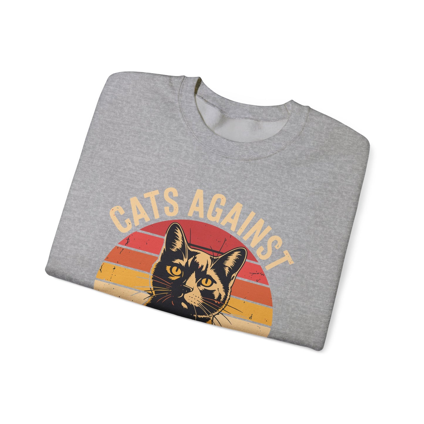 Cats Against Trump Funny Anti Trump Election Funny Cat Sweatshirt