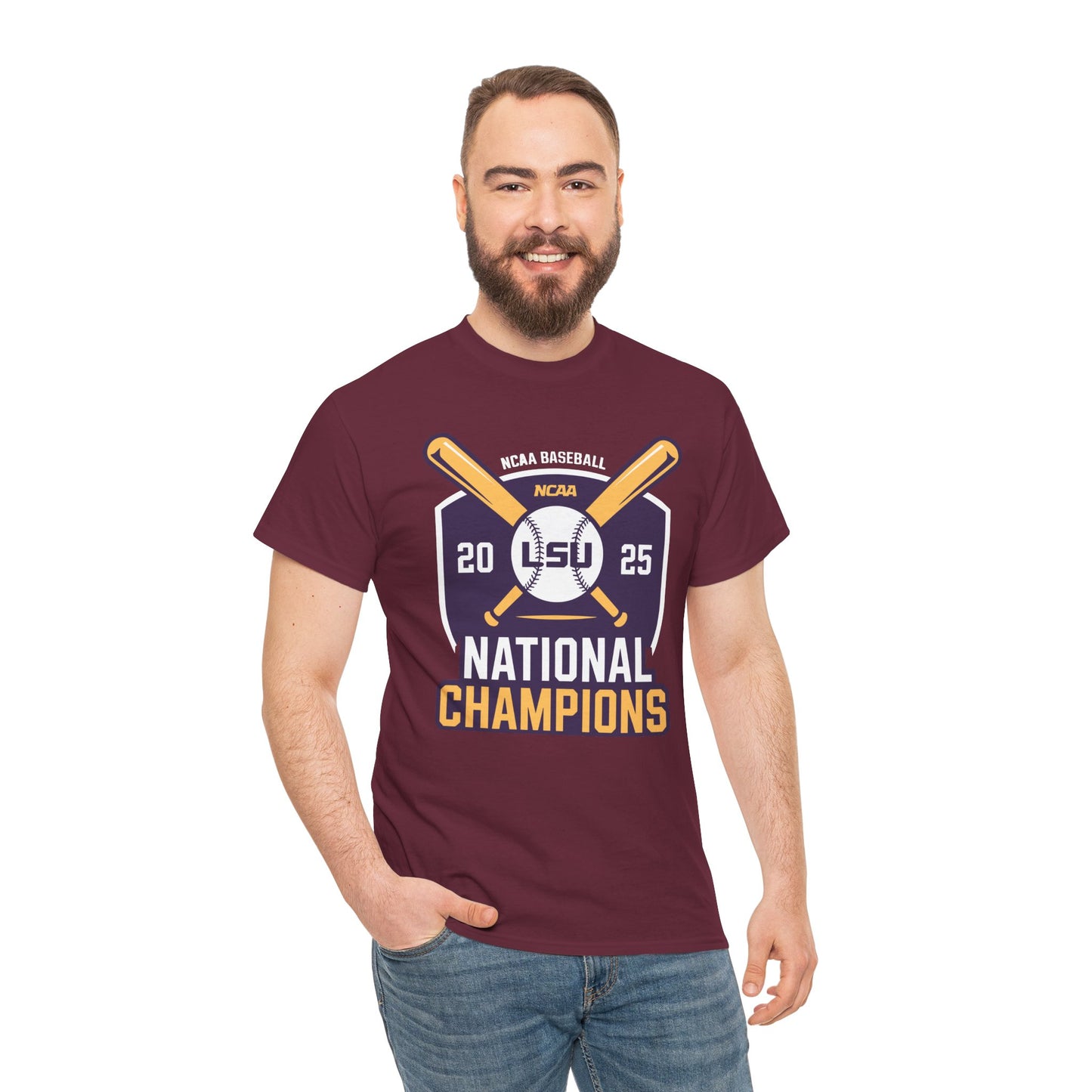 LSU Baseball 2025 National Champions Logo T-Shirt