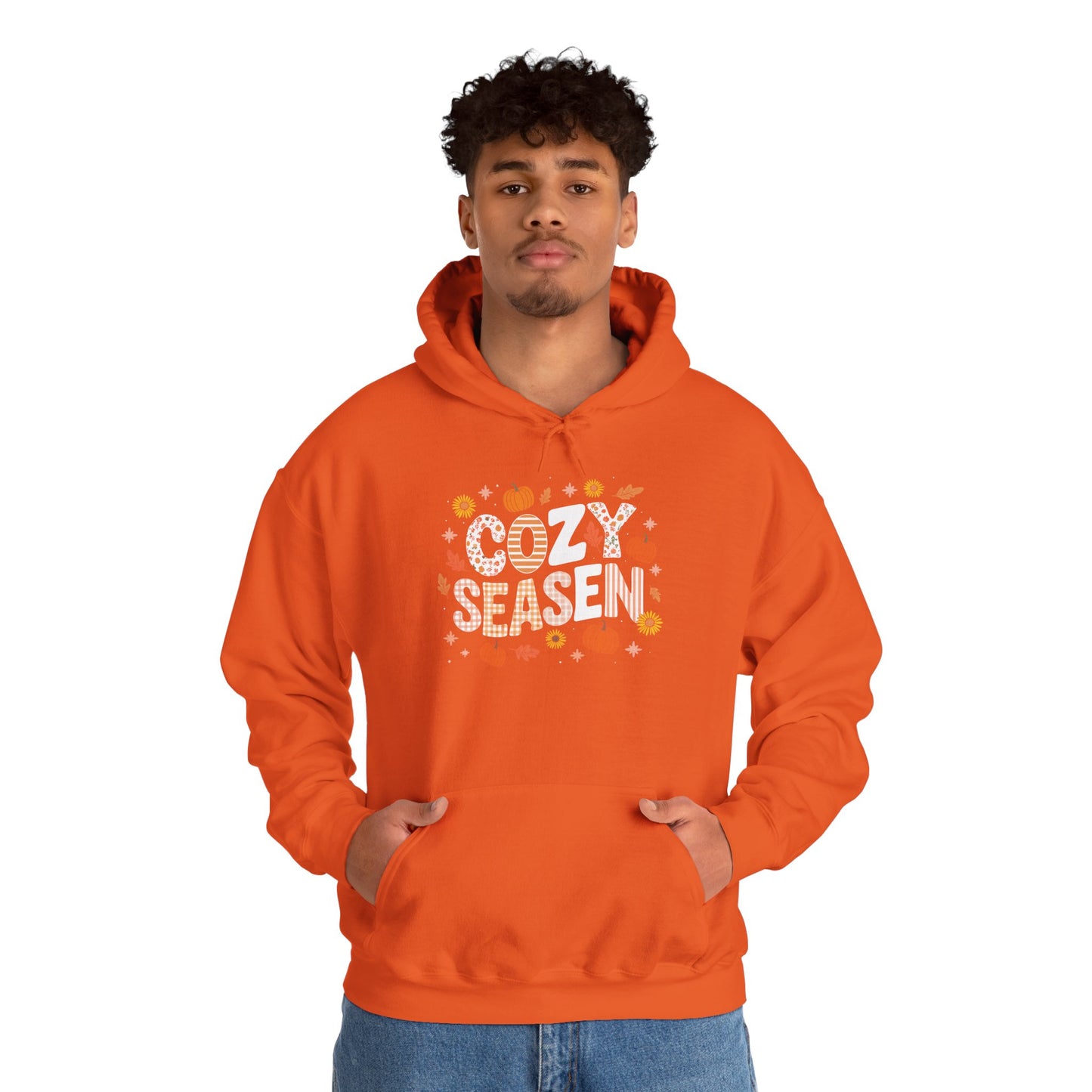 Cozy Season Autumn Fall Vibes Halloween Thanksgiving Pumpkin Hoodie