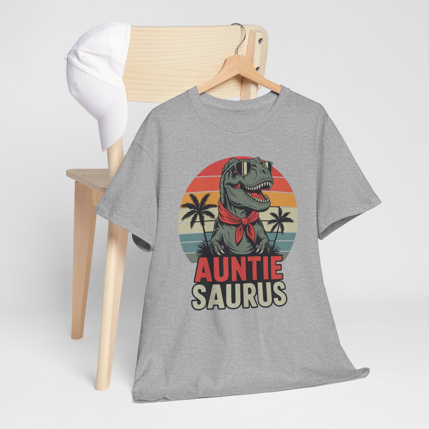 Auntiesaurus T Rex Dinosaur Auntie Saurus Family Matching T-Shirt