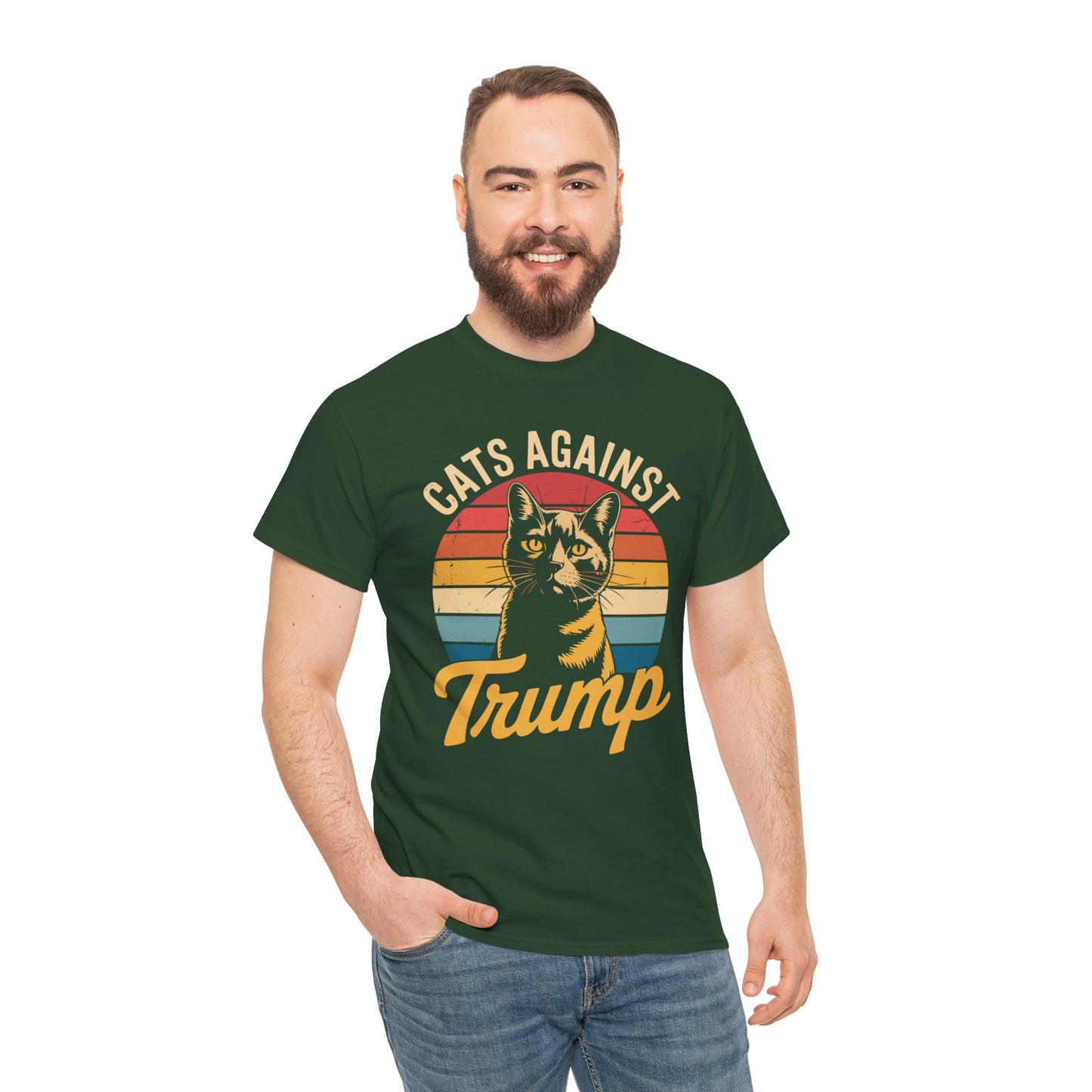 Cats Against Trump Funny Anti Trump Election Funny Cat T-Shirt