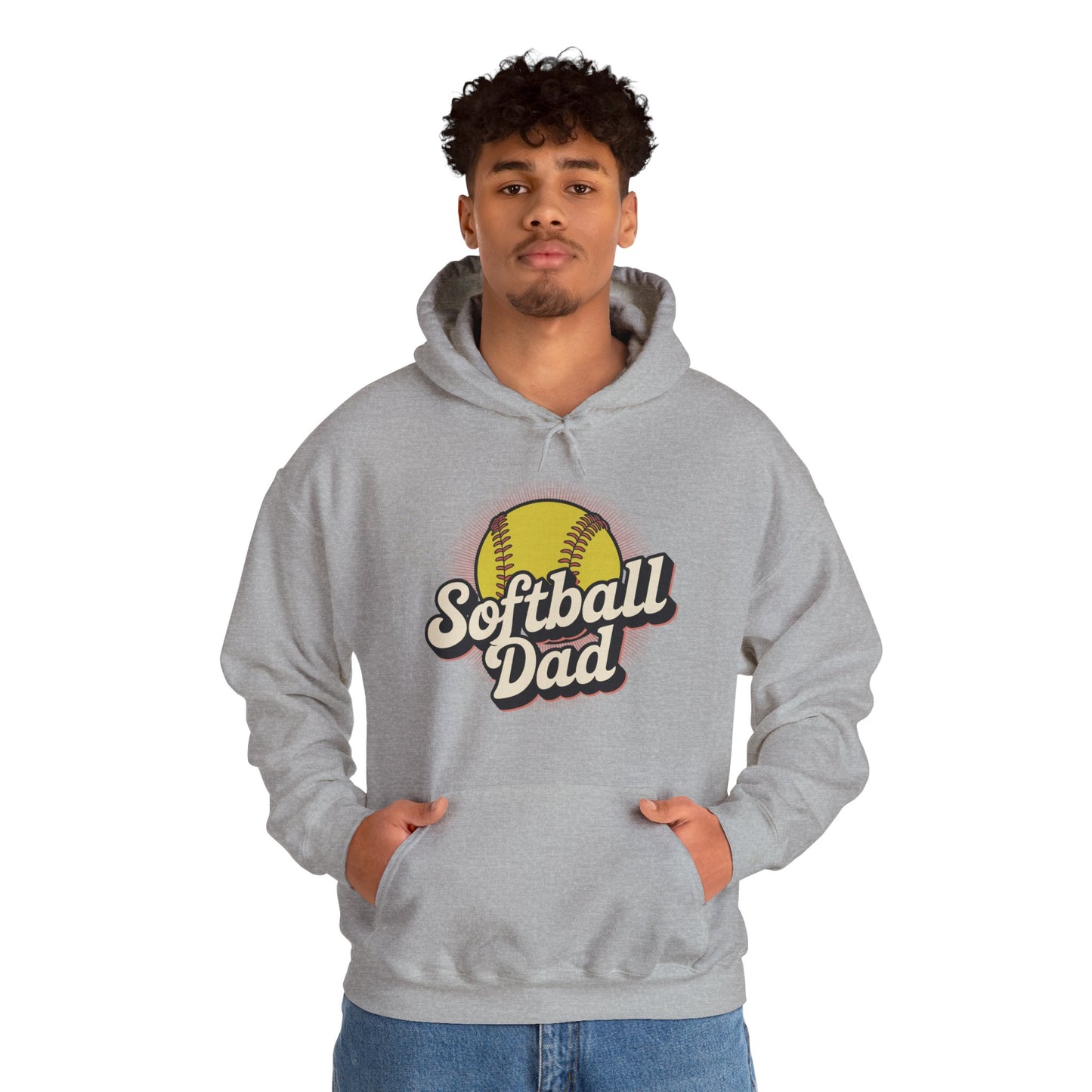 Funny Fathers Day Softball Dad Gift From Daughter Son Wife Hoodie