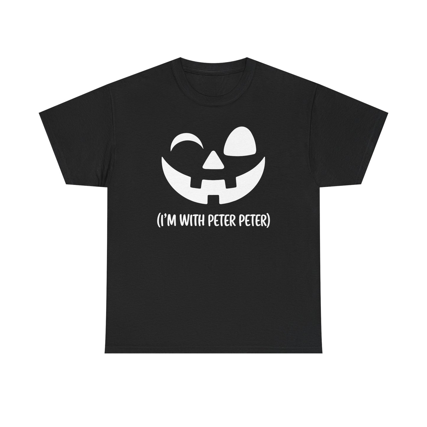 Im With Peter Couple Halloween Adult Eater Pumpkin T-Shirt