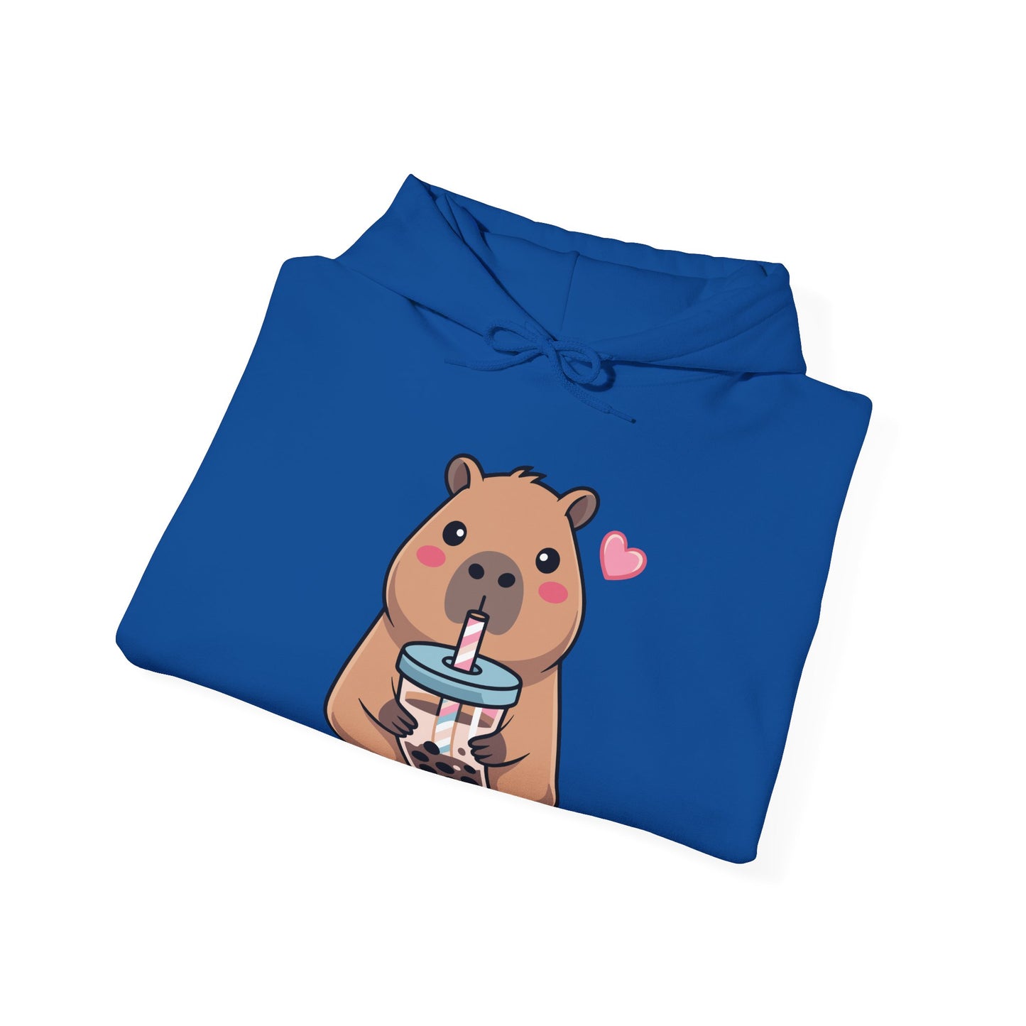 Cute Capybara Kawaii Anime Drinking Bubble Tea Lover Girls Hoodie