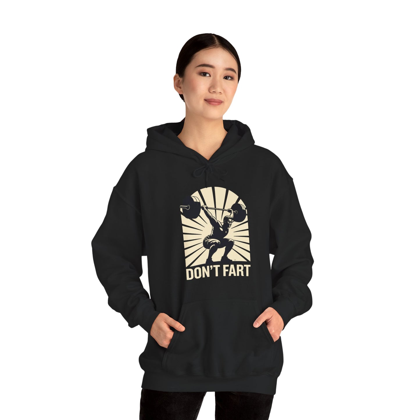 Don't Fart Fitness Gym Workout Weights Squat Humor Hoodie