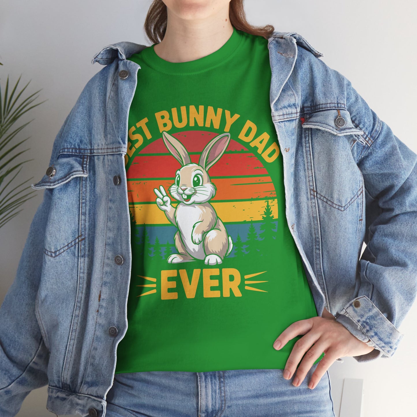 Best Bunny Dad Ever Funny Rabbit Lover Dad Gift T-Shirt for Pet Owners
