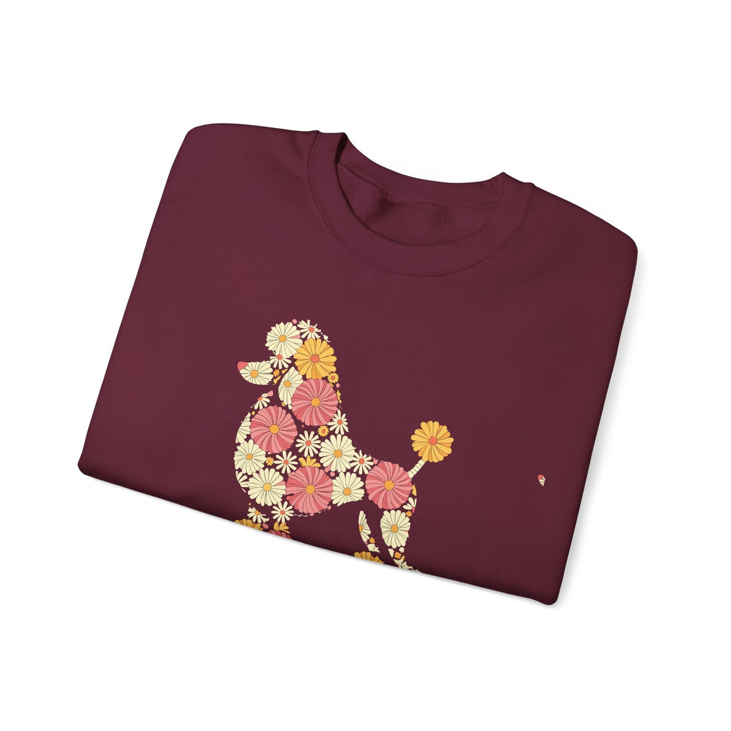 Funny Floral Flower Poodle Mom Grandma Womens Mothers Day Sweatshirt