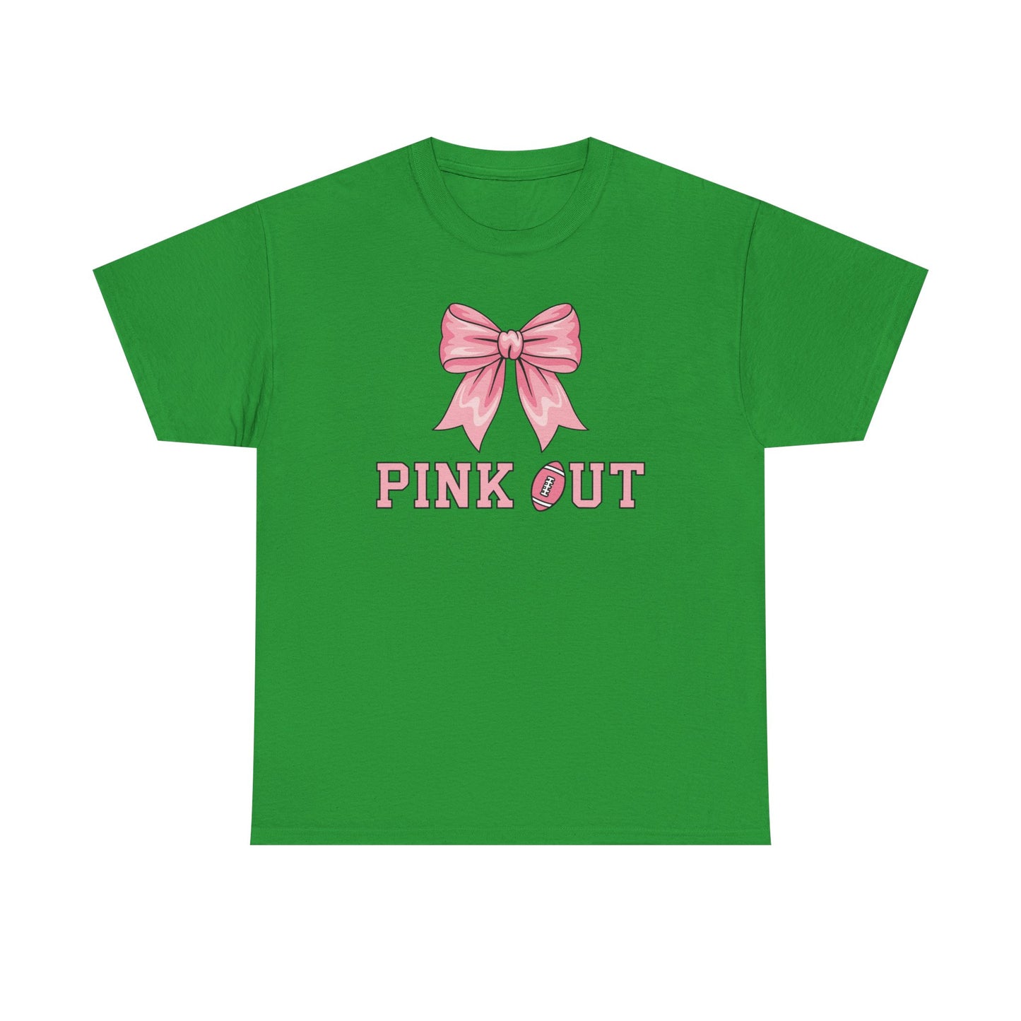 Pink Out Football Bow Preppy Breast Cancer Awareness Women T-Shirt