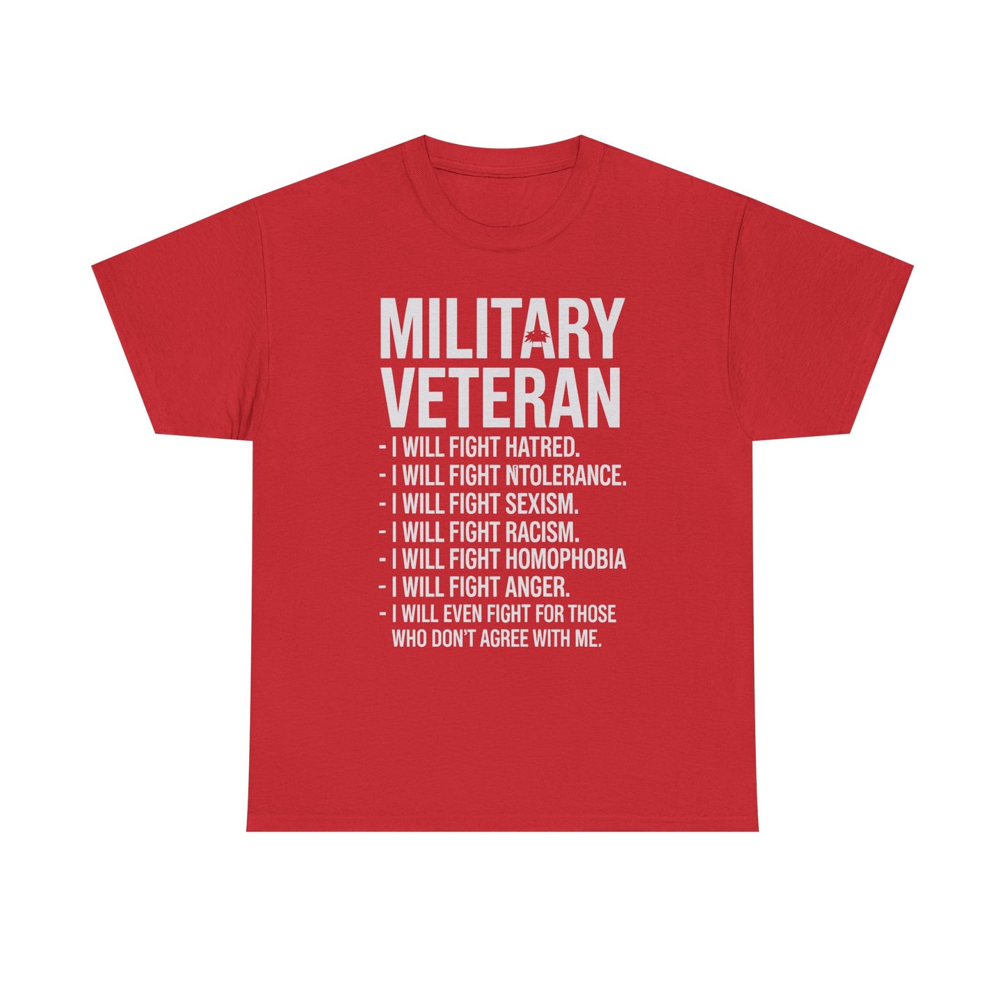 Military Veterans Against Trump 2025 Fight USA Election T-Shirt