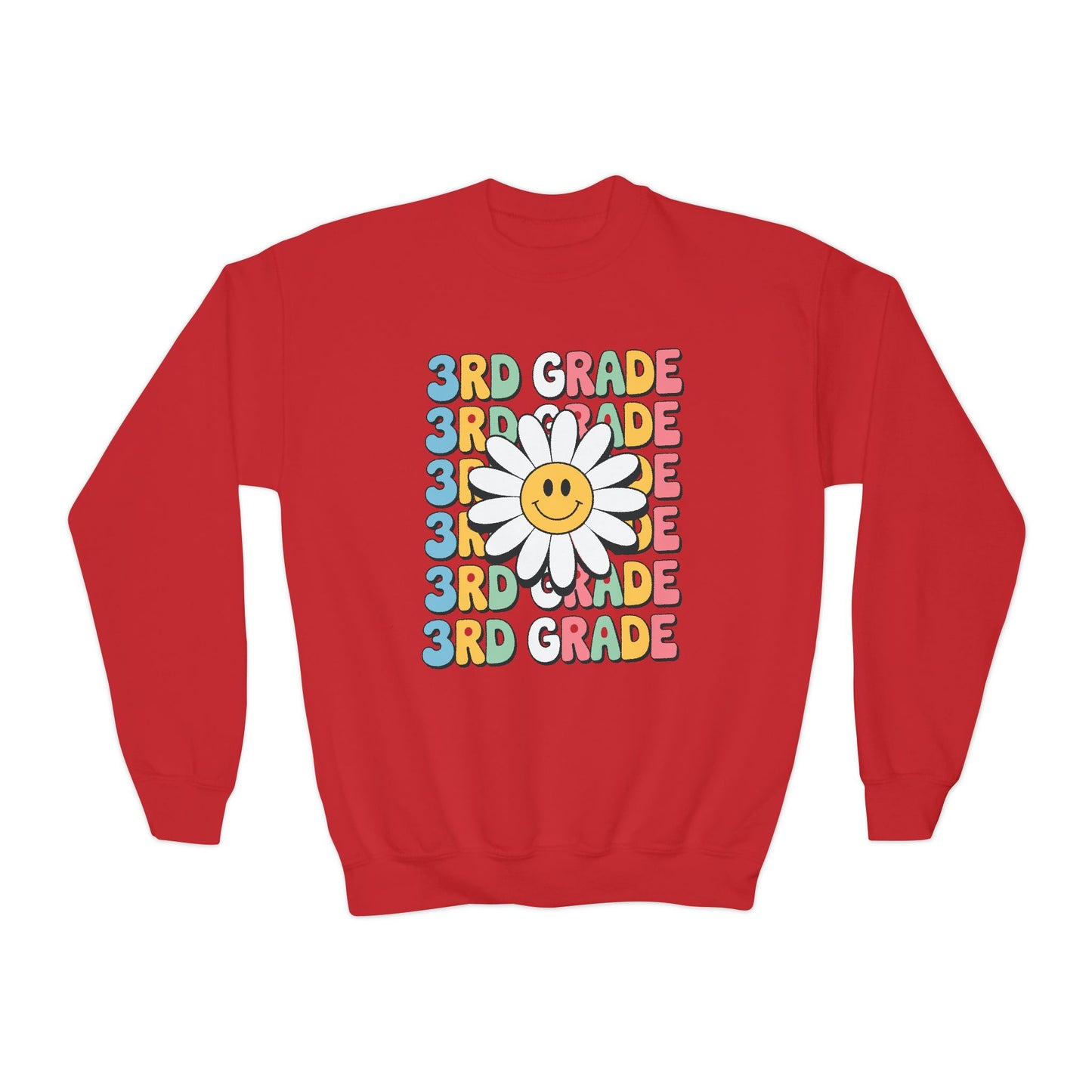 Groovy 3rd Grade Back To School First Day of Third Grade Sweatshirt