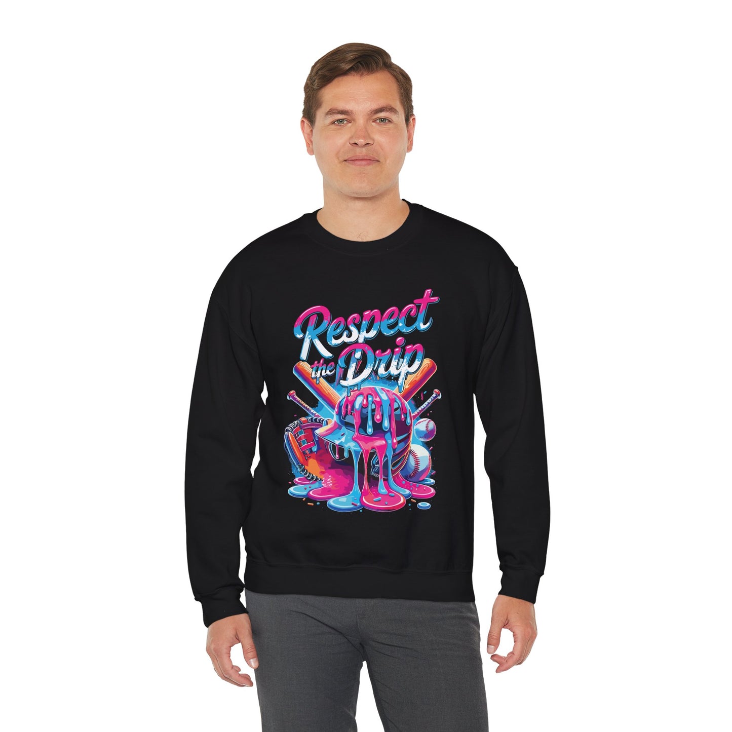Baseball Drip For Boys Ice Cream Respect The Drip Baseball Sweatshirt