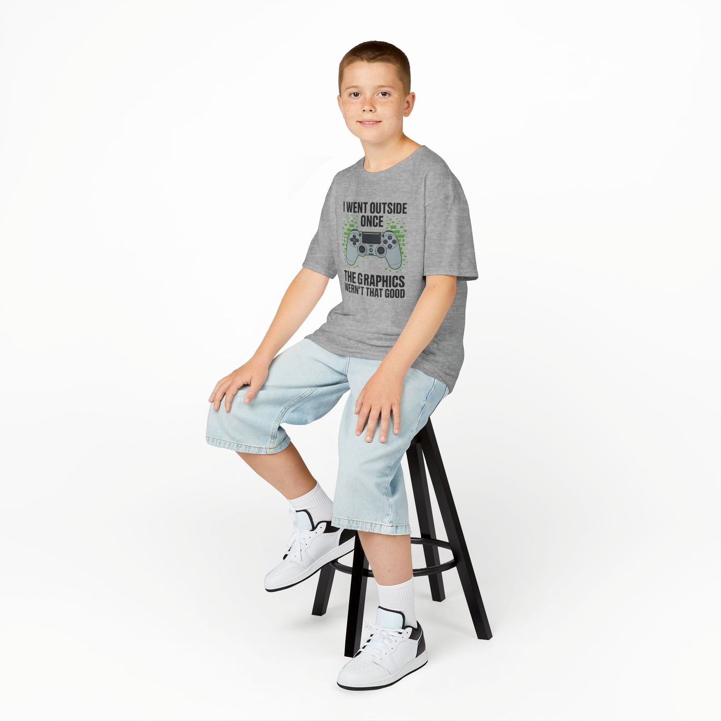I Went Outside Once The Graphics Weren't That Good Gamer Boy T-Shirt