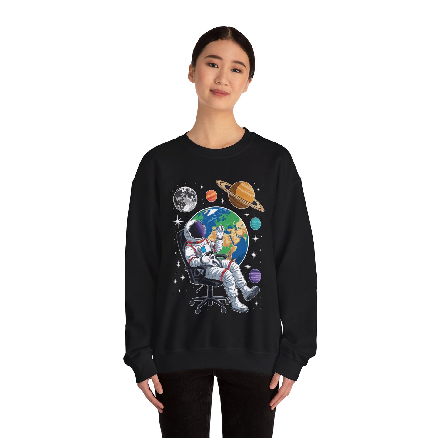 Astronaut Gamer Space Gaming System Planets Sweatshirt