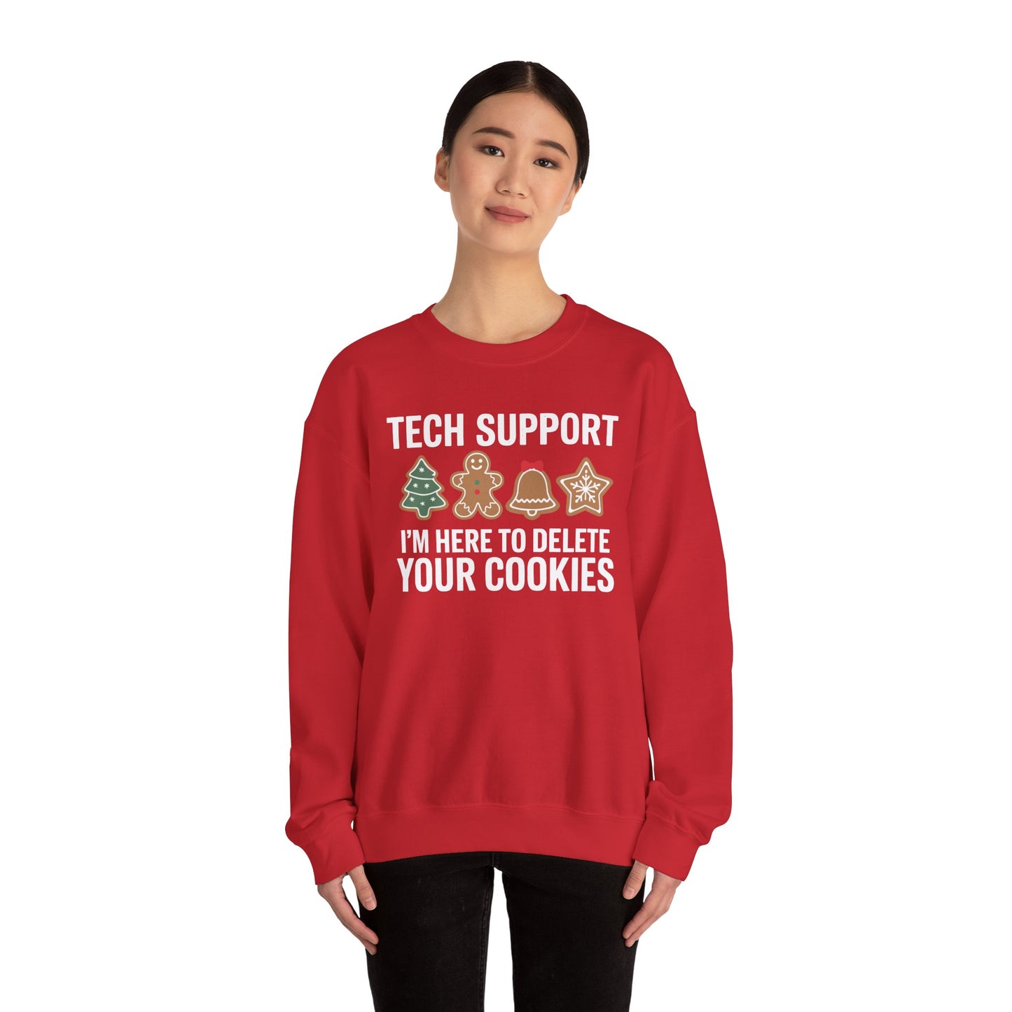 Christmas Tech Support Here To Delete Cookies Xmas Men Women Sweatshirt