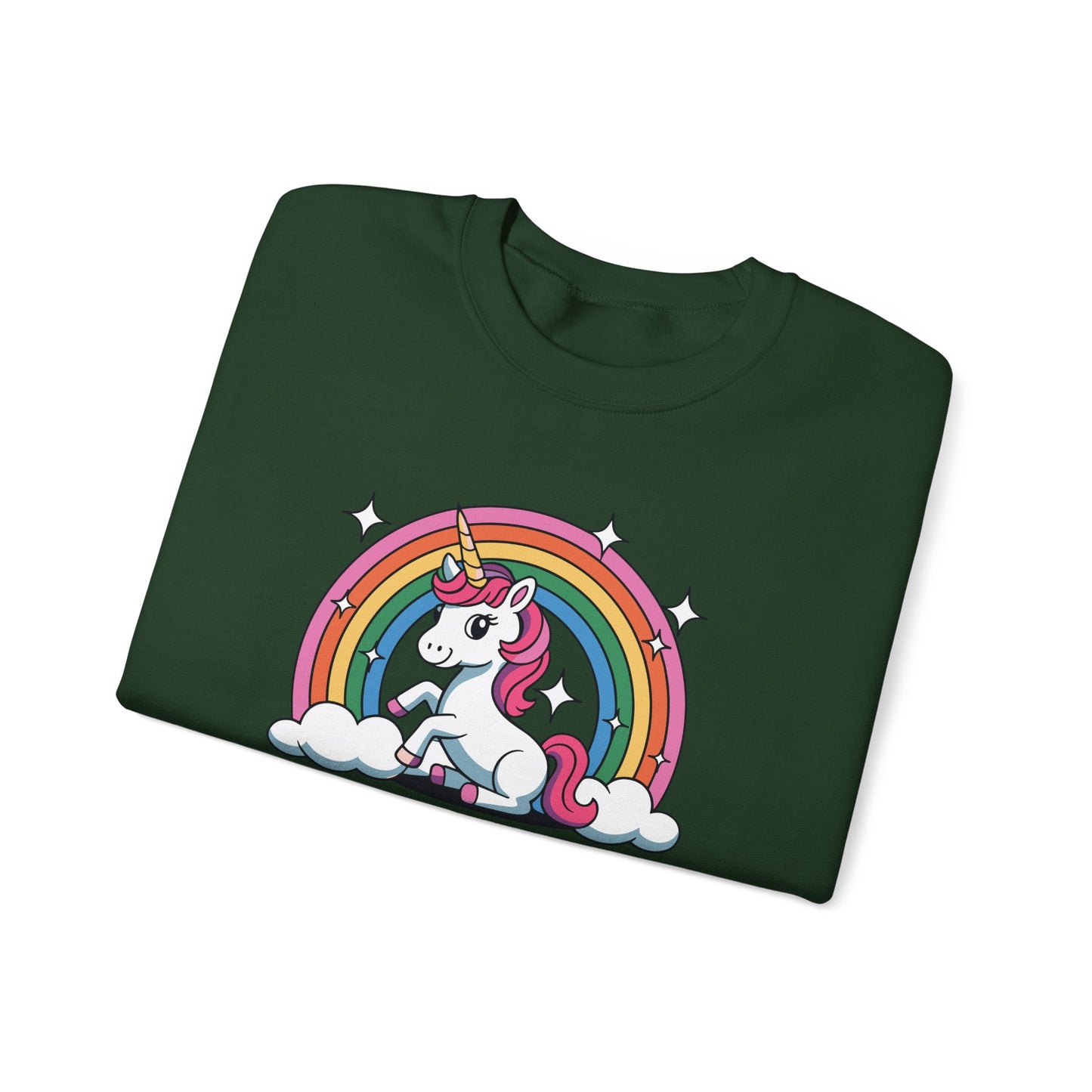 Funny Alpha Male Unicorn Sarcastic Ironic Weird Y2K Humor Sweatshirt