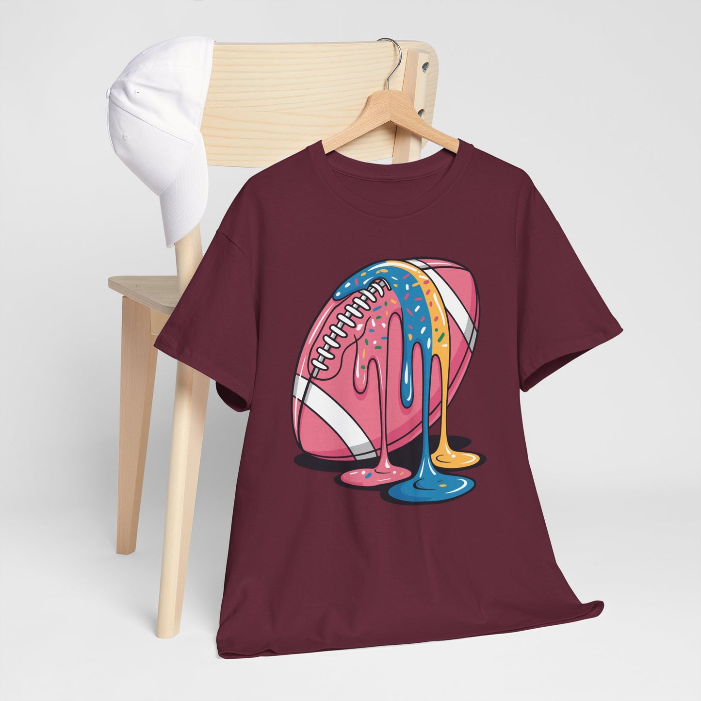 Football Drip For Lineman WR QB RB Ice Cream Sprinkles T-Shirt