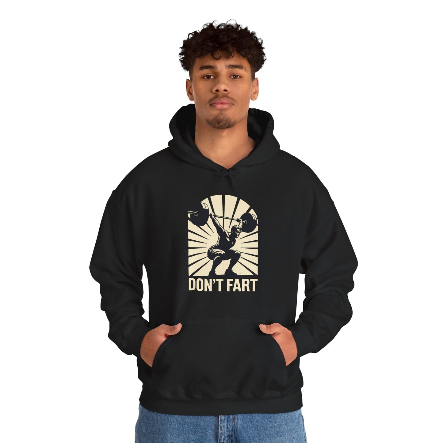 Don't Fart Fitness Gym Workout Weights Squat Humor Hoodie