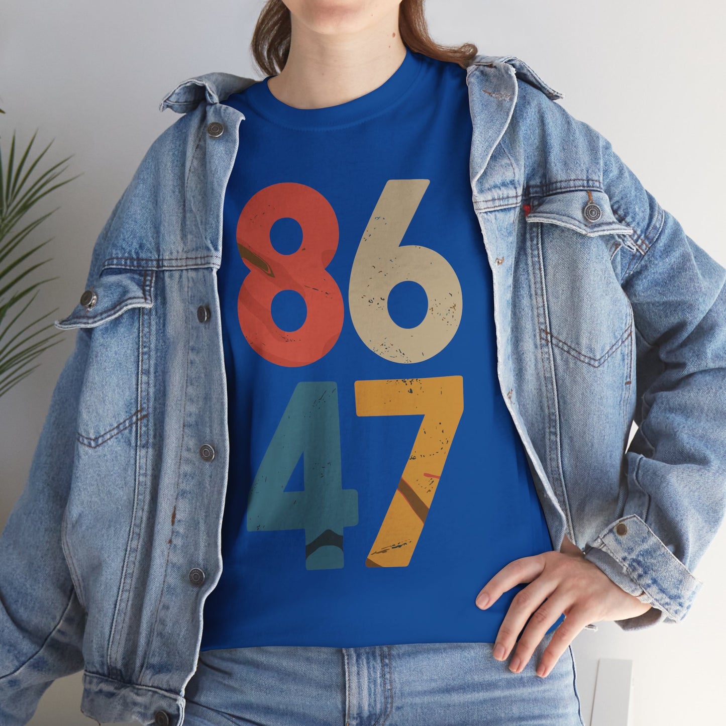 Classic Vintage 80s Style 86 47 Anti Trump T-Shirt