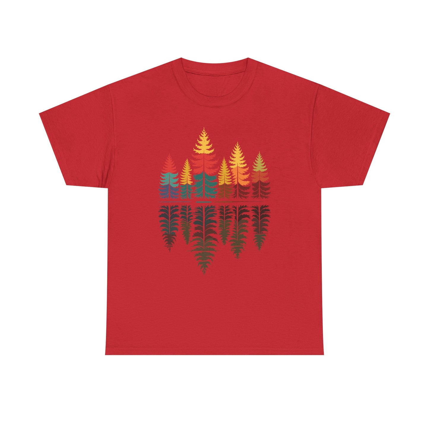 Nature Reflection Forest Trees Outdoor Wildlife T-Shirt