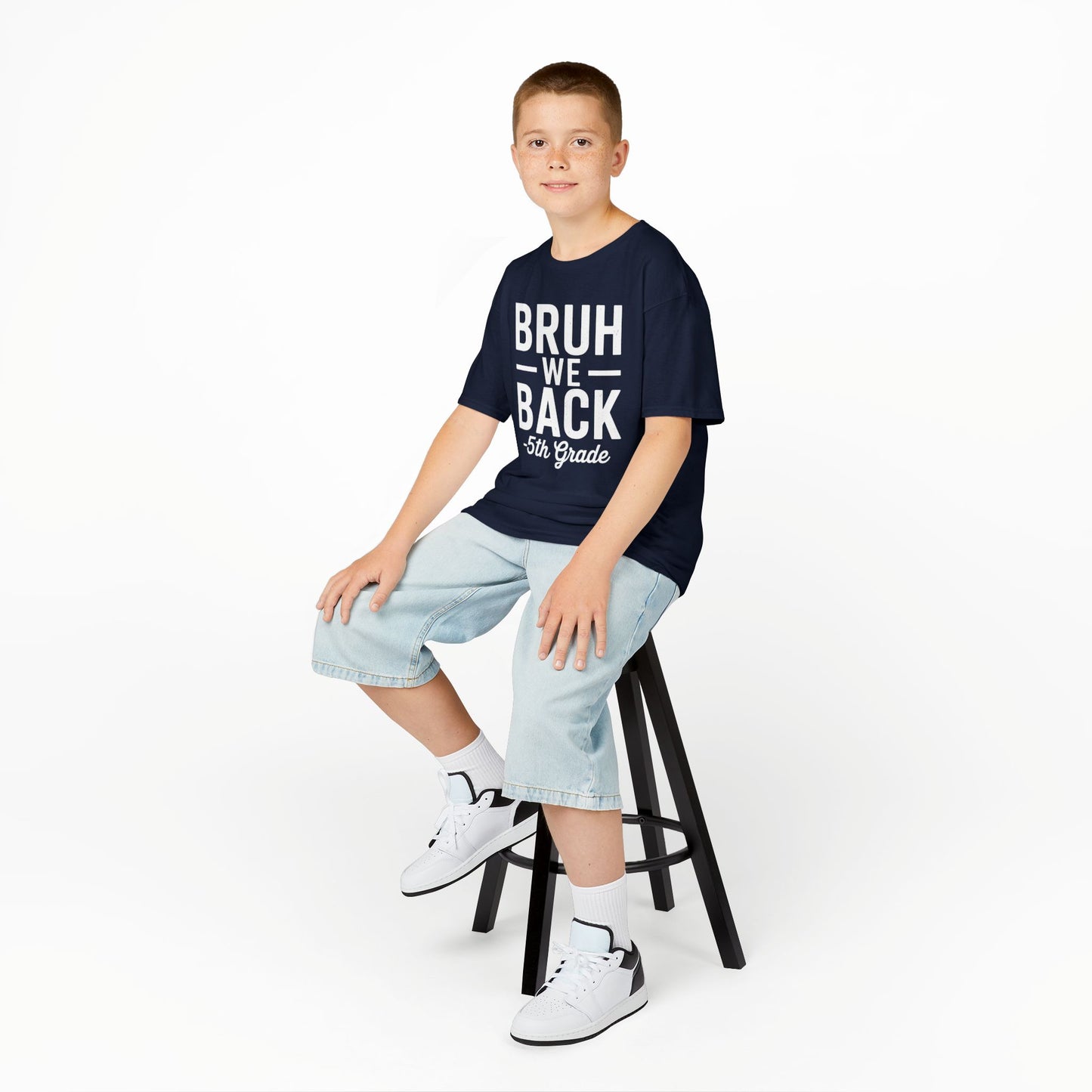 Bruh We Back 5th Grade First Day Of School Back To School T-Shirt