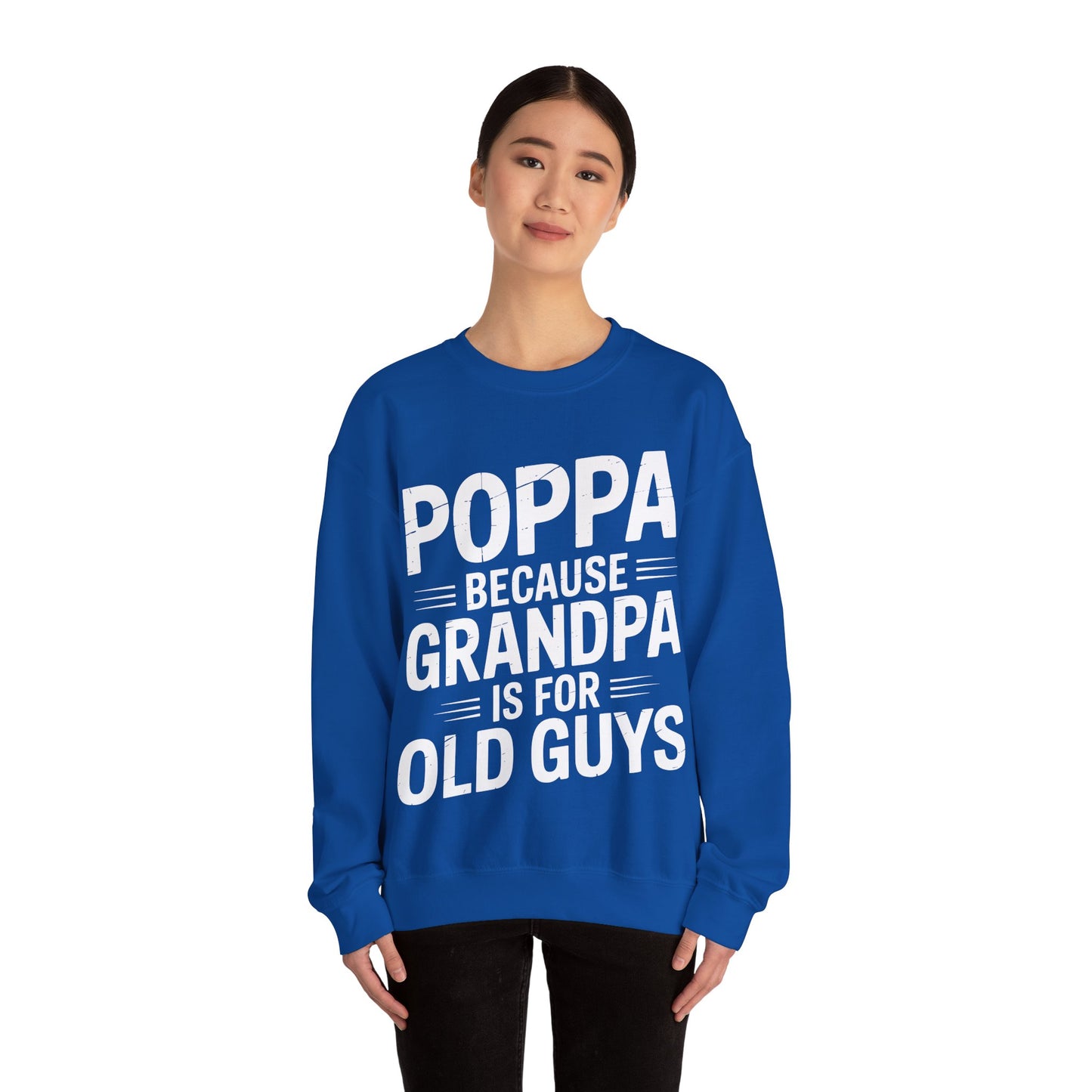 Poppa Grandpa From Grandkids Father's Day Poppa Sweatshirt
