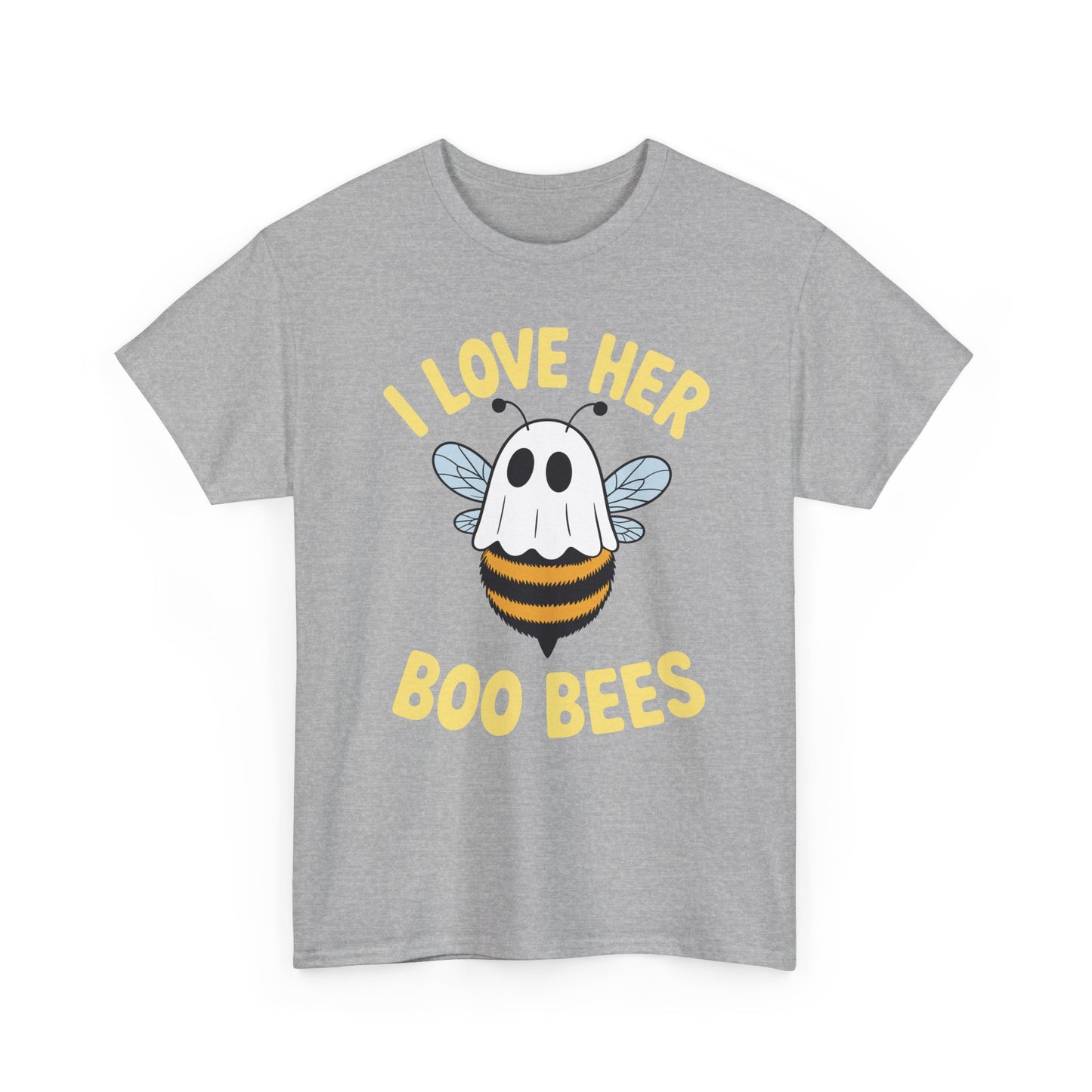 I Love Her Boo Bees Couples Halloween Adult Costume His Men T-Shirt