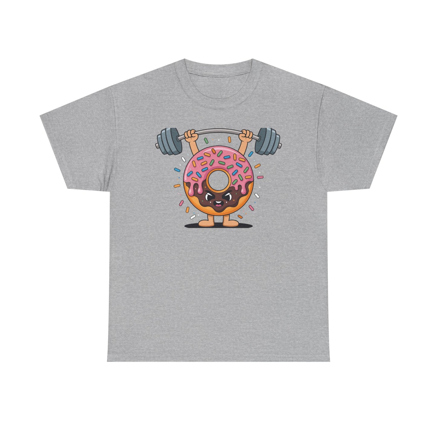 Funny Weightlifing Fitness Workout Gym Donut Lover T-Shirt