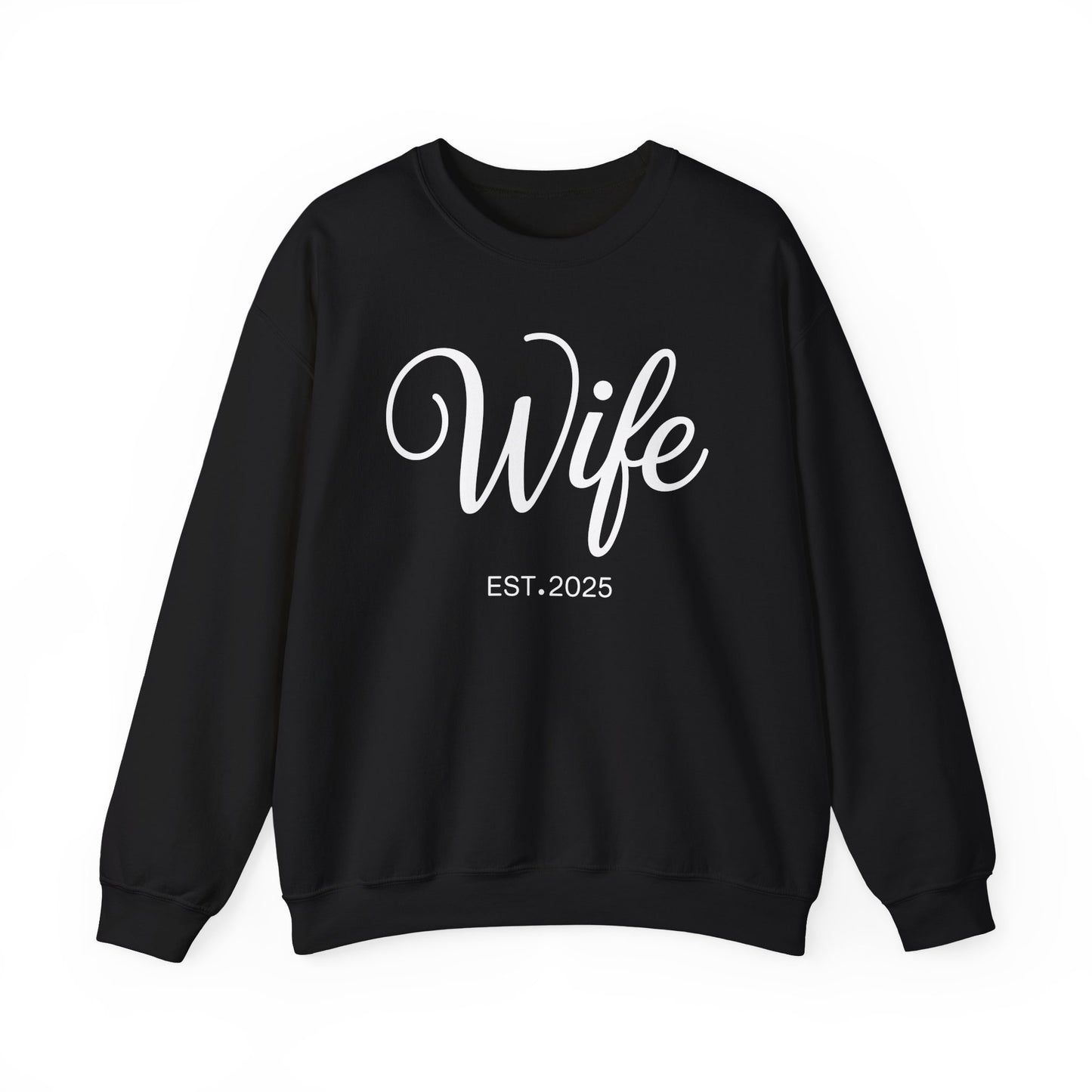 Wife Est 2025 Just Married Honeymoon Wedding Couples Sweatshirt