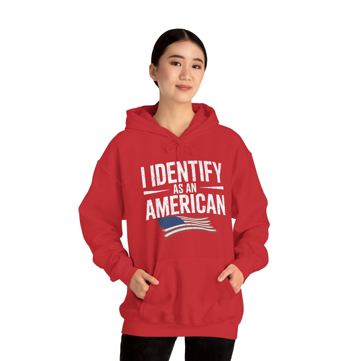 I Identify as an American No Identity Politics USA Hoodie