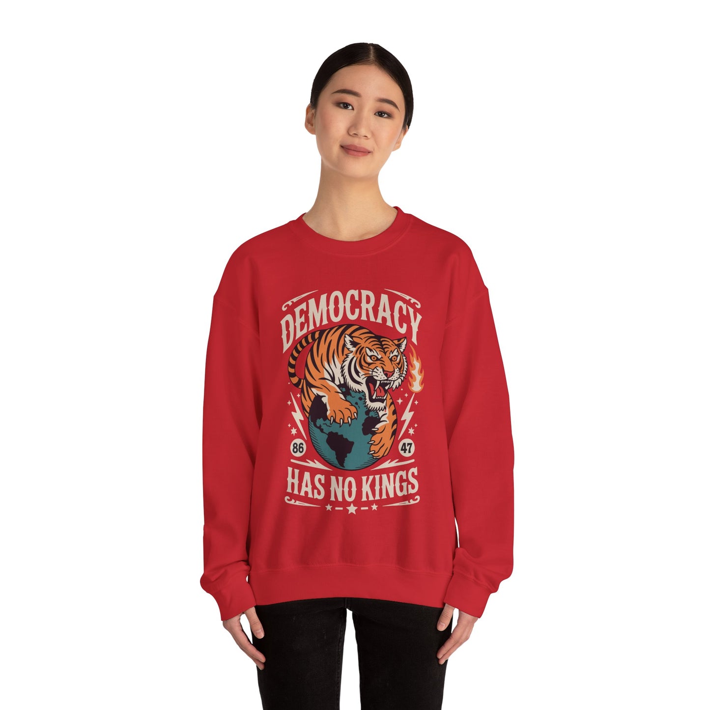 Democracy Has No King 8647 Anti Trump America Social Justice Sweatshirt