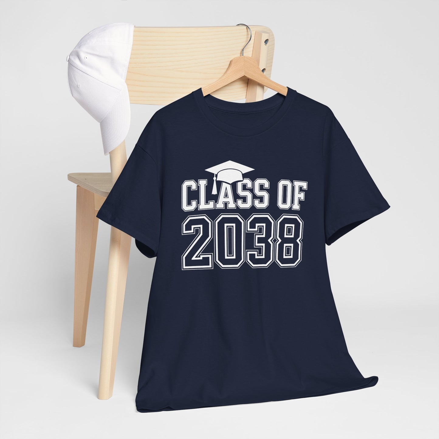 Class of 2038 Grow With Me Funny Kindergarten Back To School T-Shirt