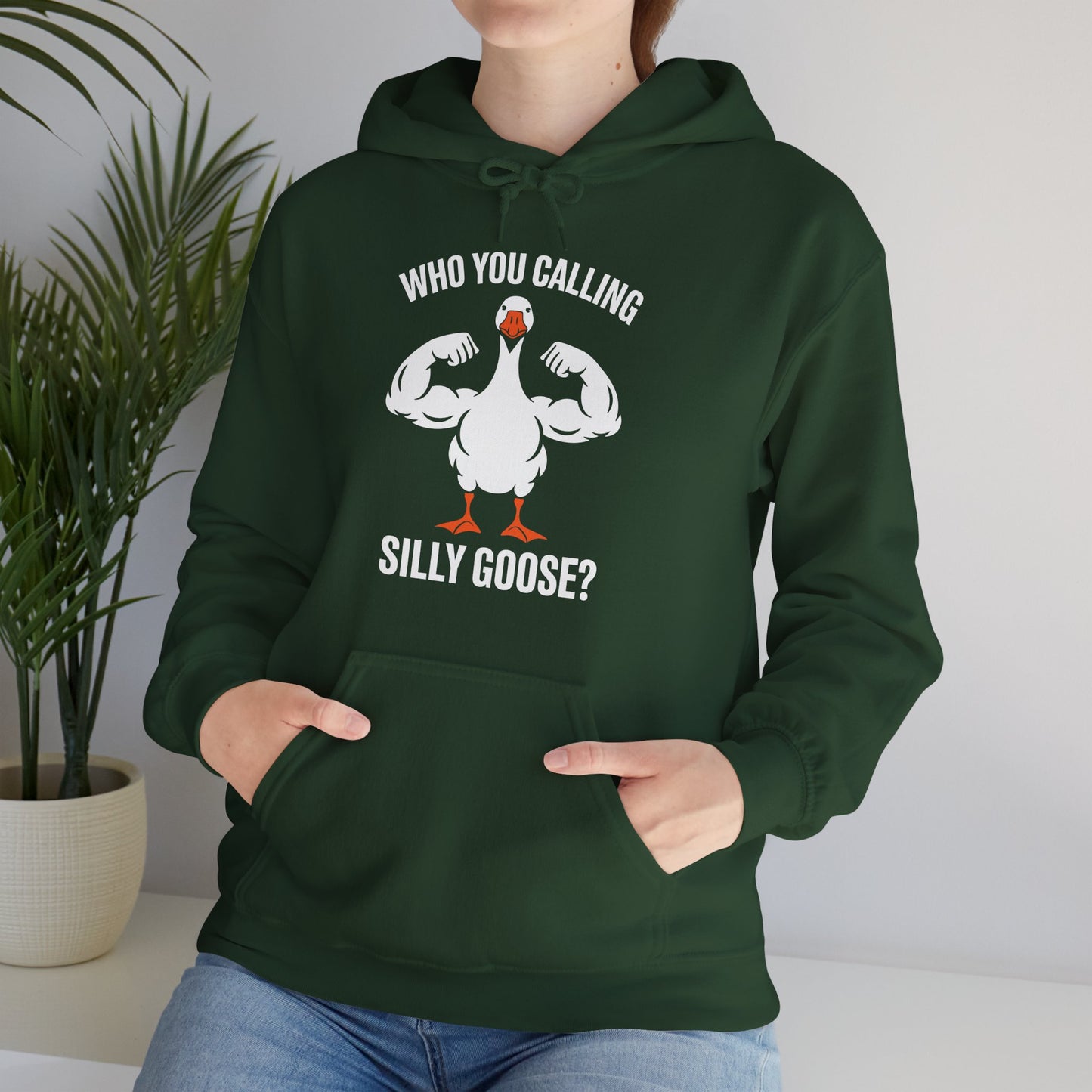 Who You Calling Silly Goose Funny Gym Meme Hoodie