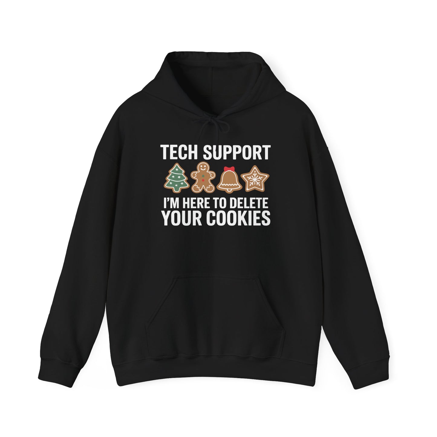 Christmas Tech Support Here To Delete Cookies Xmas Men Women Hoodie