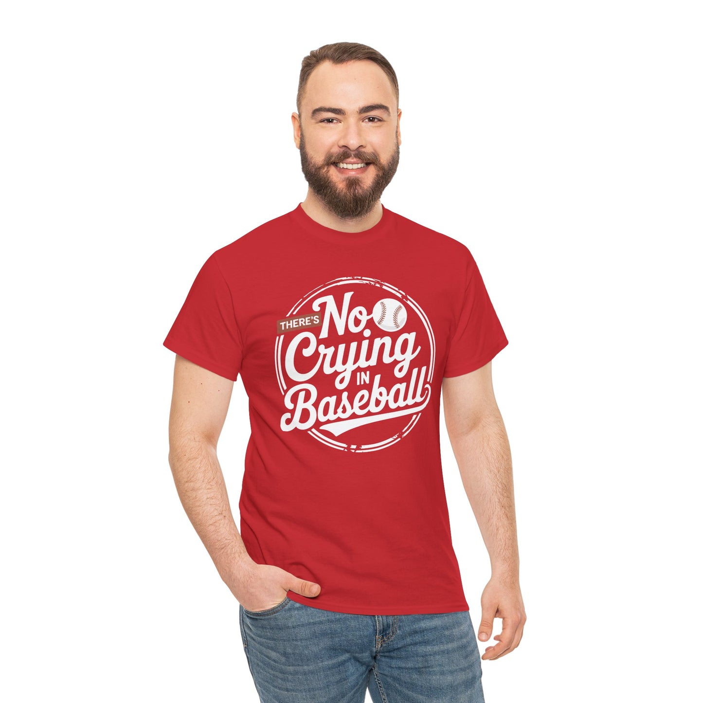 There Is No Crying In Baseball Funny Game Day Baseball T-Shirt