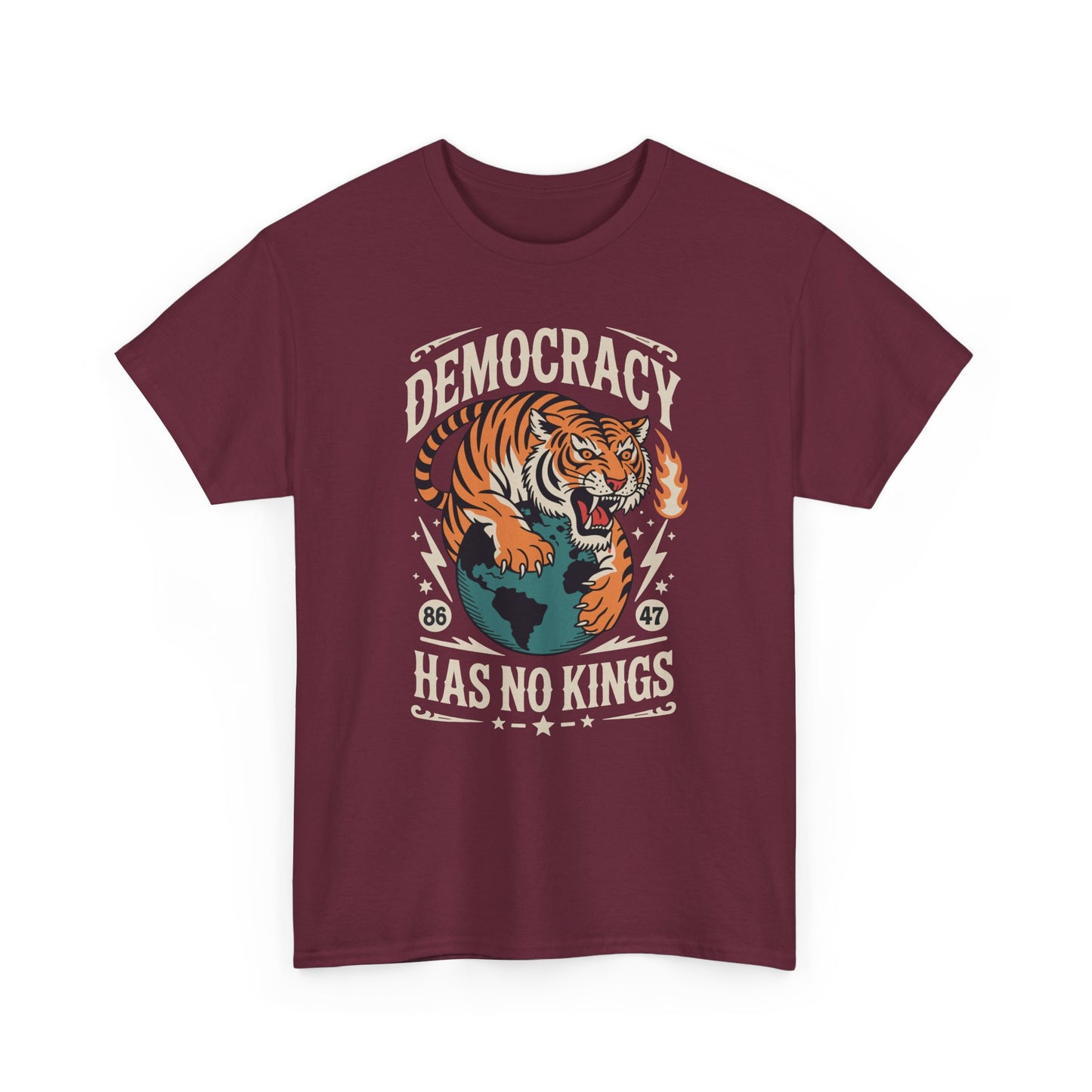 Democracy Has No King 8647 Anti Trump America Social Justice T-Shirt