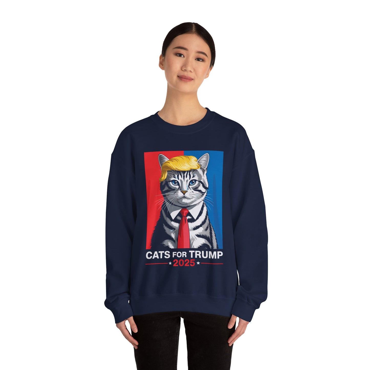 Cats For Trump 2025 Funny Tee For Vance Trump Sweatshirt