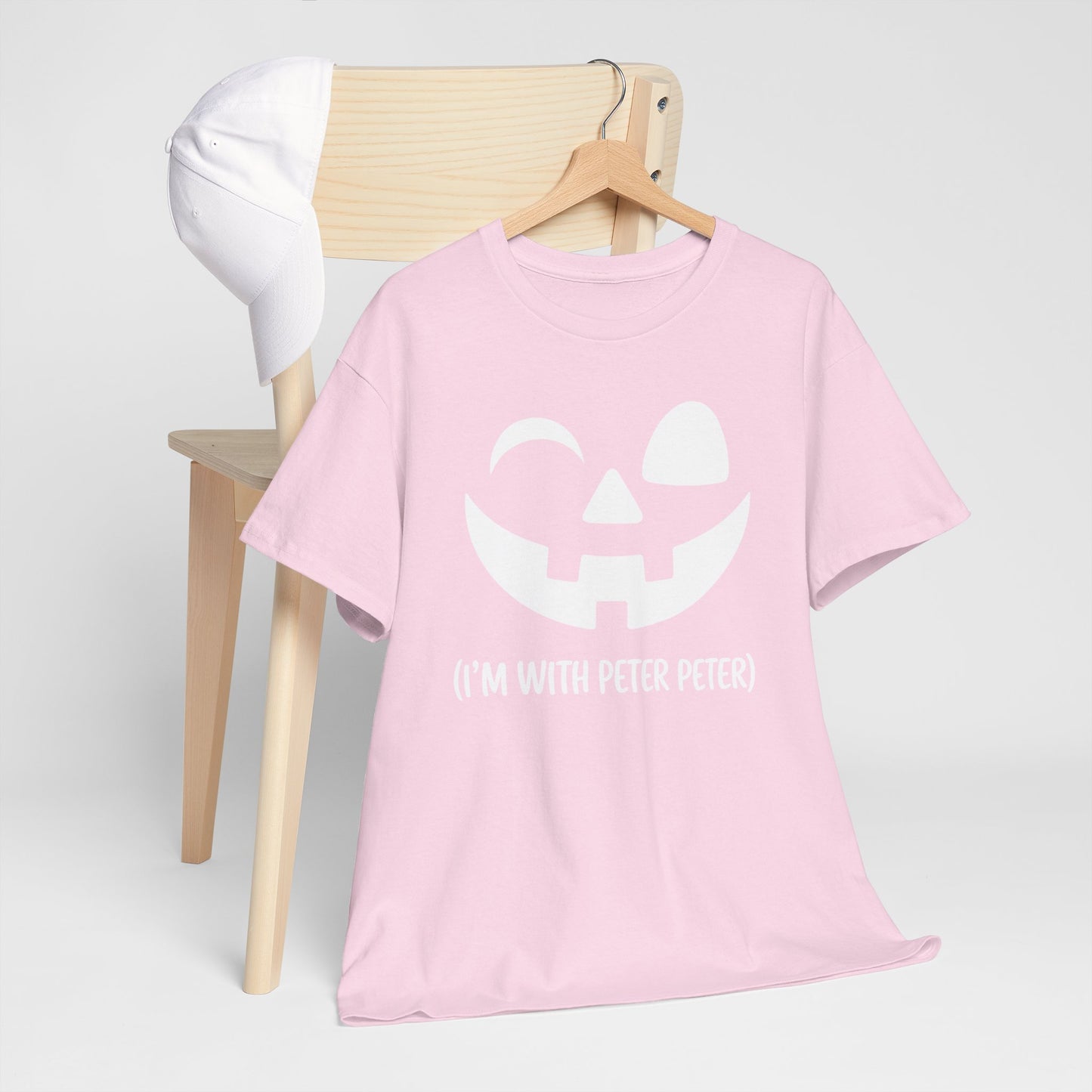 Im With Peter Couple Halloween Adult Eater Pumpkin T-Shirt