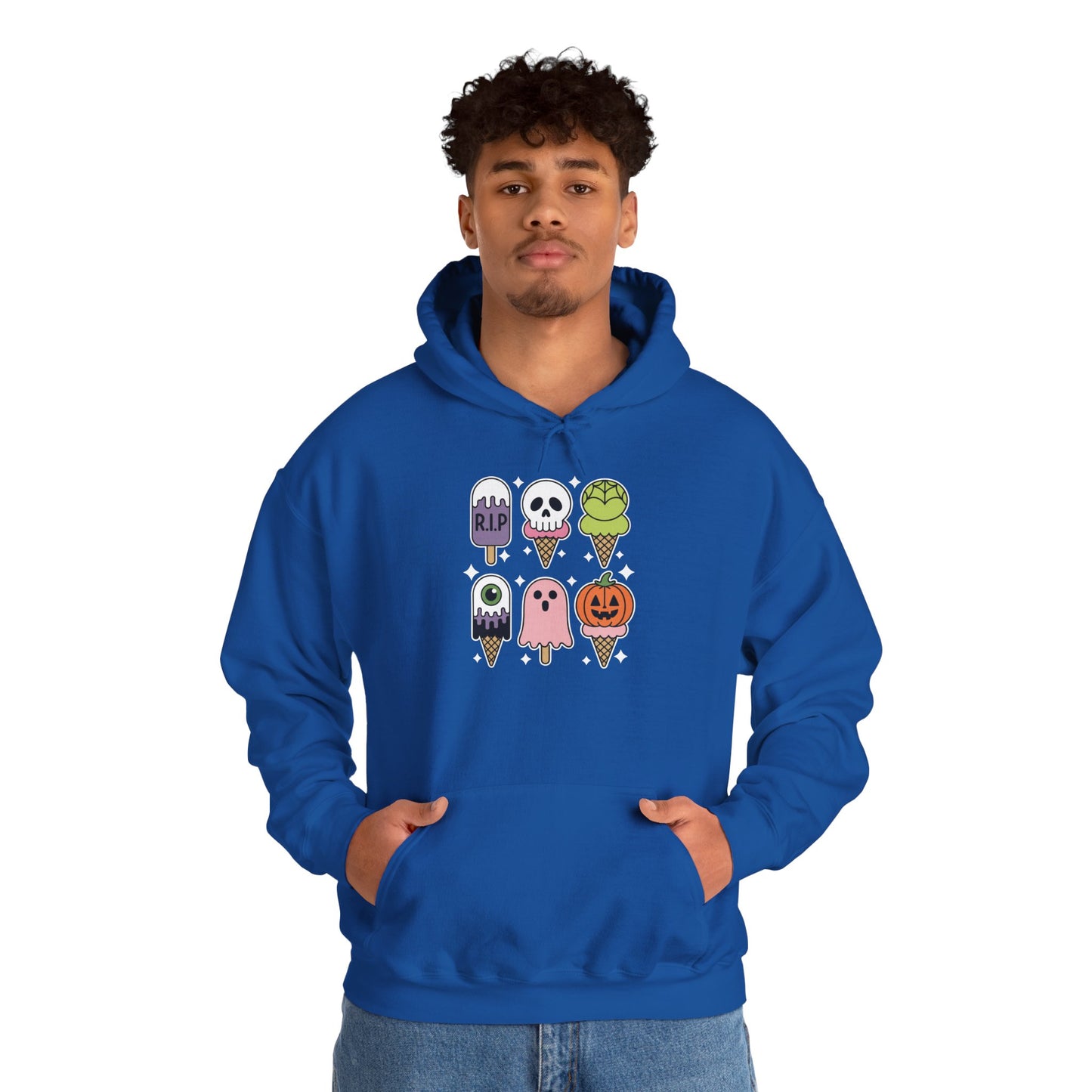 Horror Movie Summer Popsicle Halloween Ice Cream Summer-ween Hoodie for Men Women